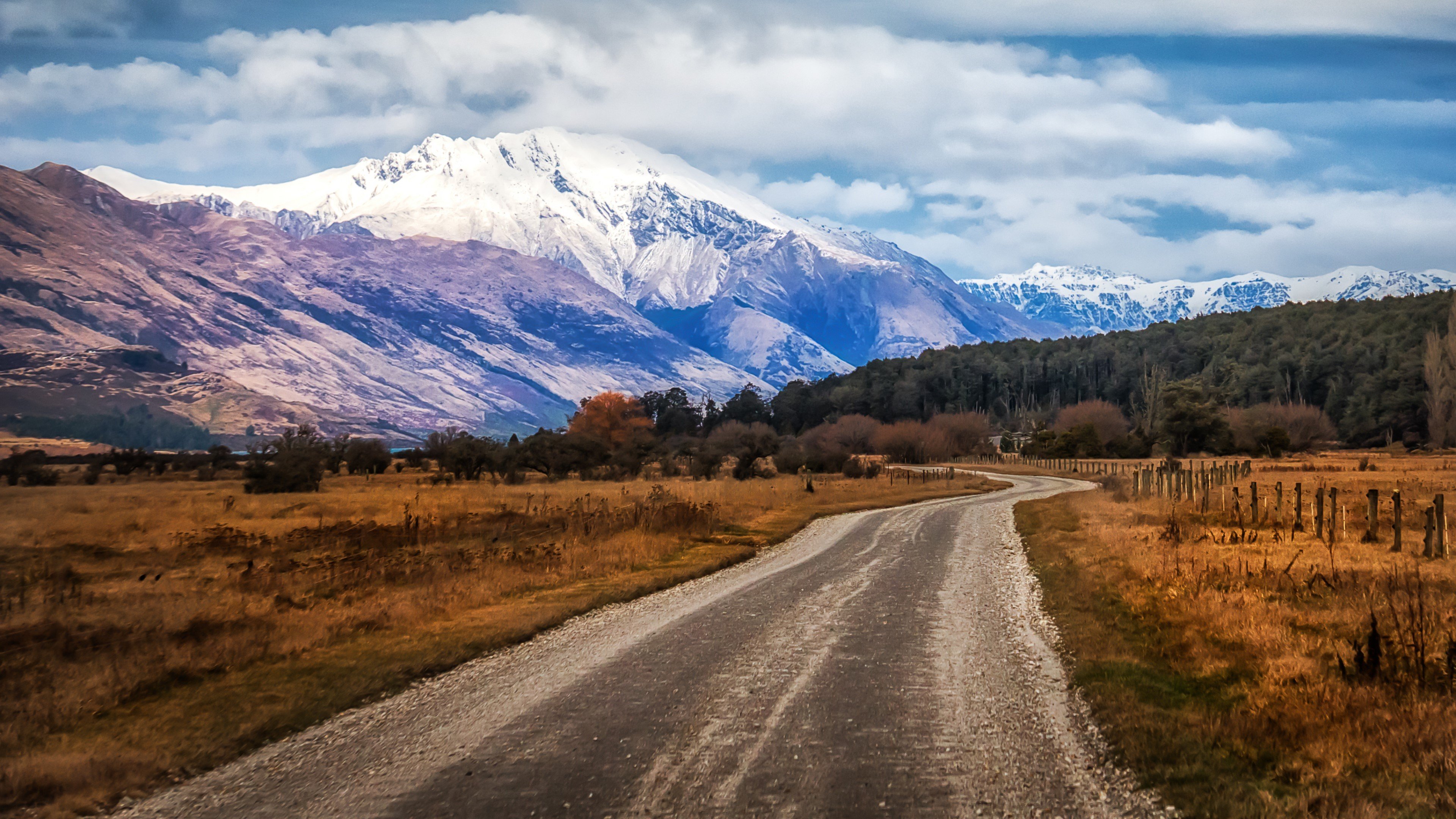 Glenorchy Mountain in New Zealand Wallpaper 4k Ultra HD