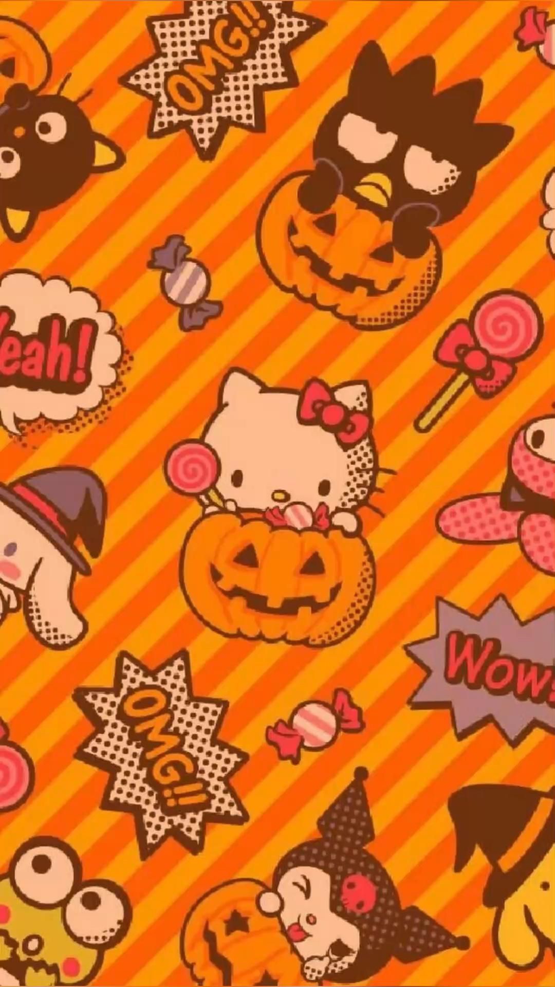 Hello Kitty Sanrio Halloween Spooky Kawaii wallpaper