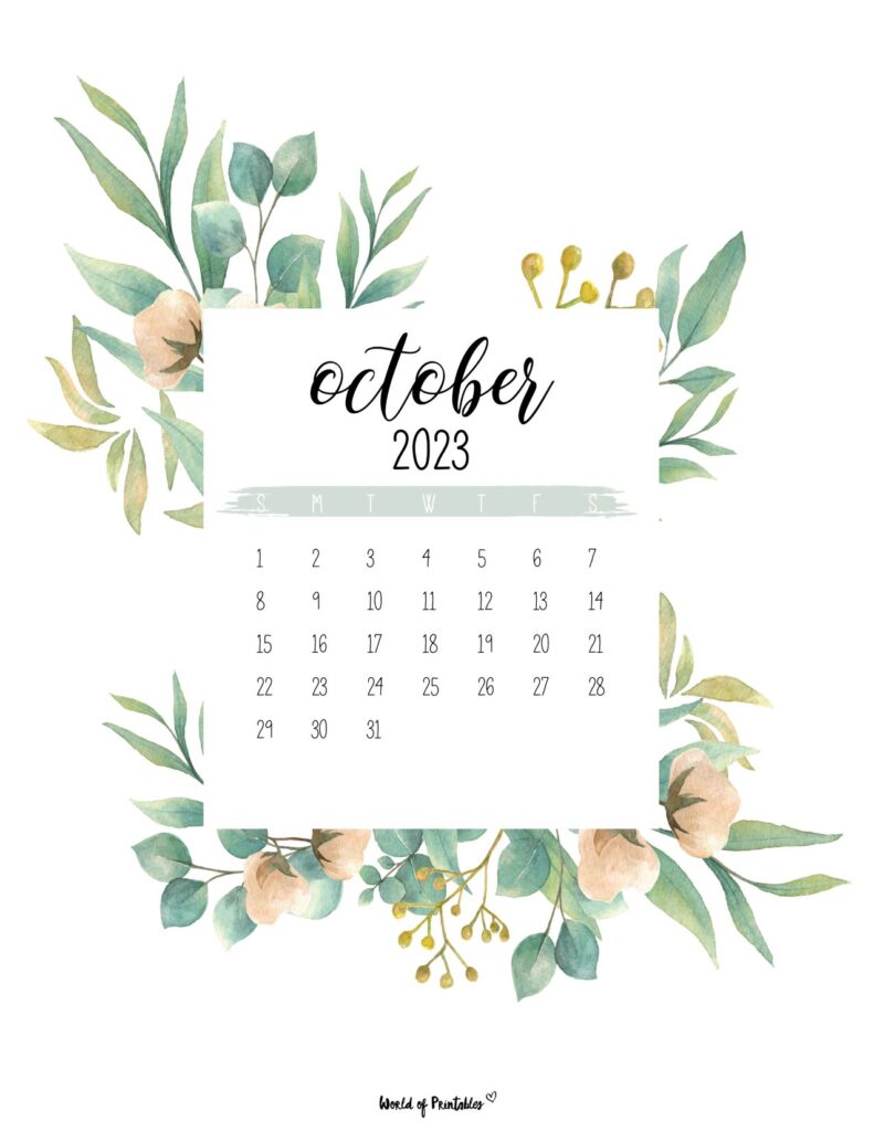 October 2023 Calendars