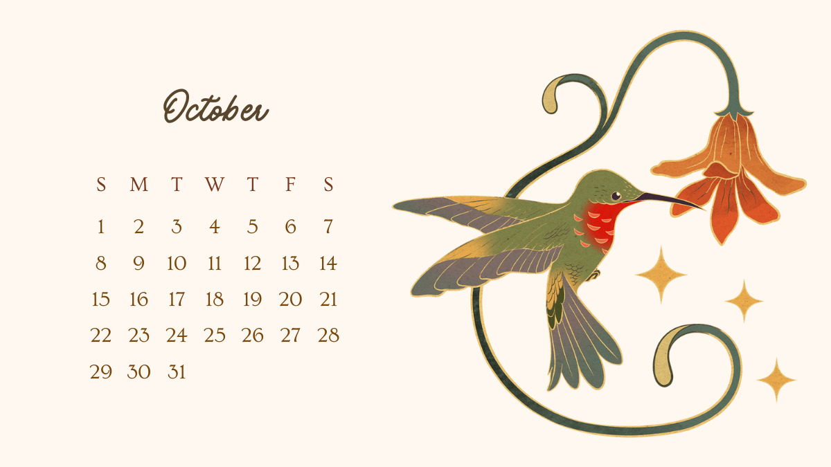 October 2023 Desktop Background Calendar Wallpaper. Calendar wallpaper, Desktop calendar, Wallpaper