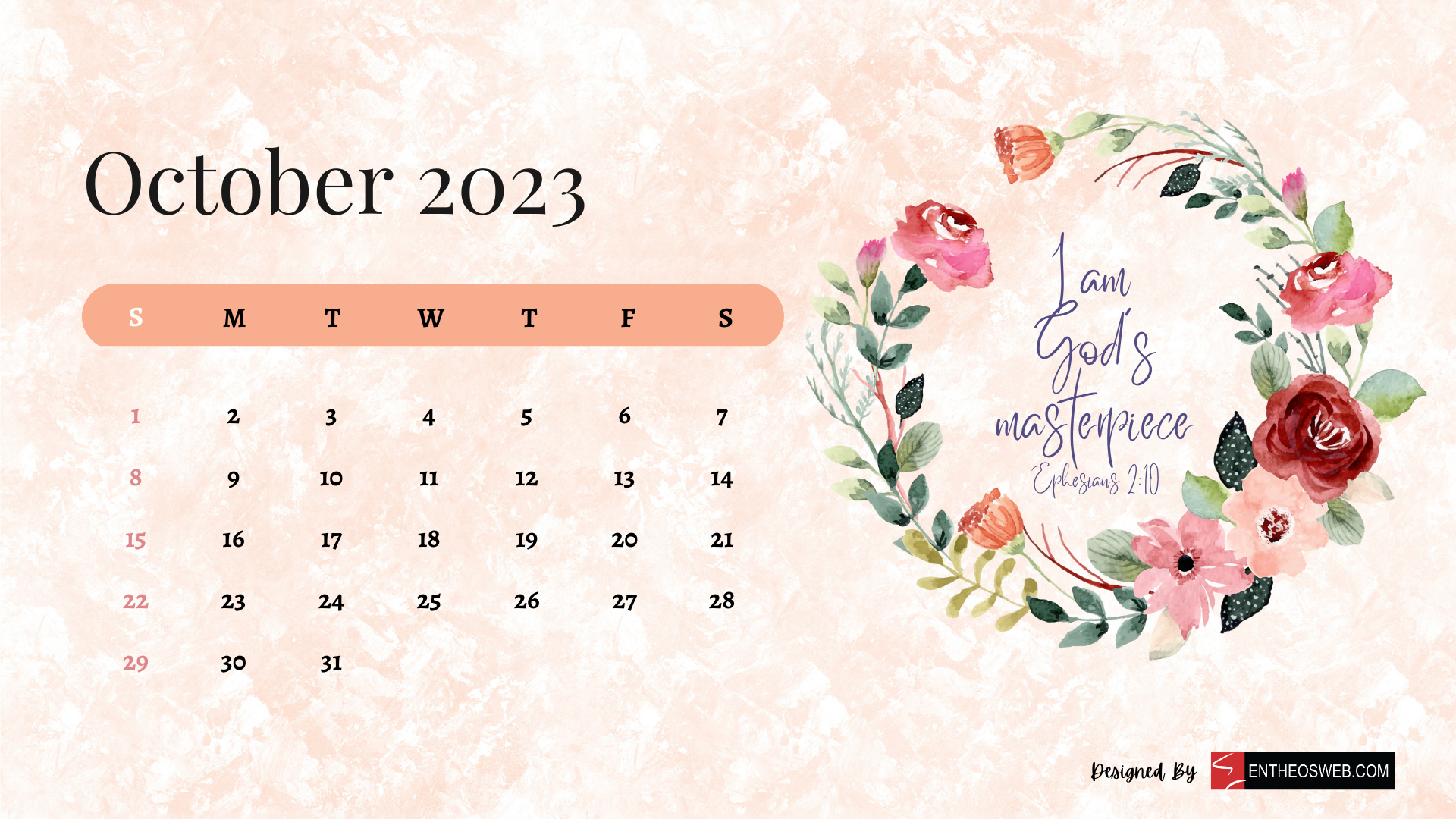 Free download Christian Floral 2023 Calendar Desktop Wallpaper EntheosWeb [1920x1080] for your Desktop, Mobile & Tablet. Explore September 2023 Calendar Wallpaper. September Background, September 2019 Calendar Wallpaper, September 2020