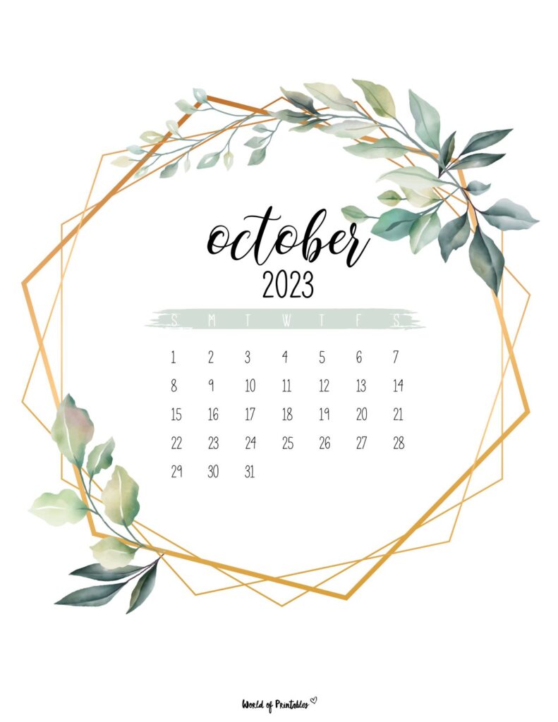 October 2023 Calendars