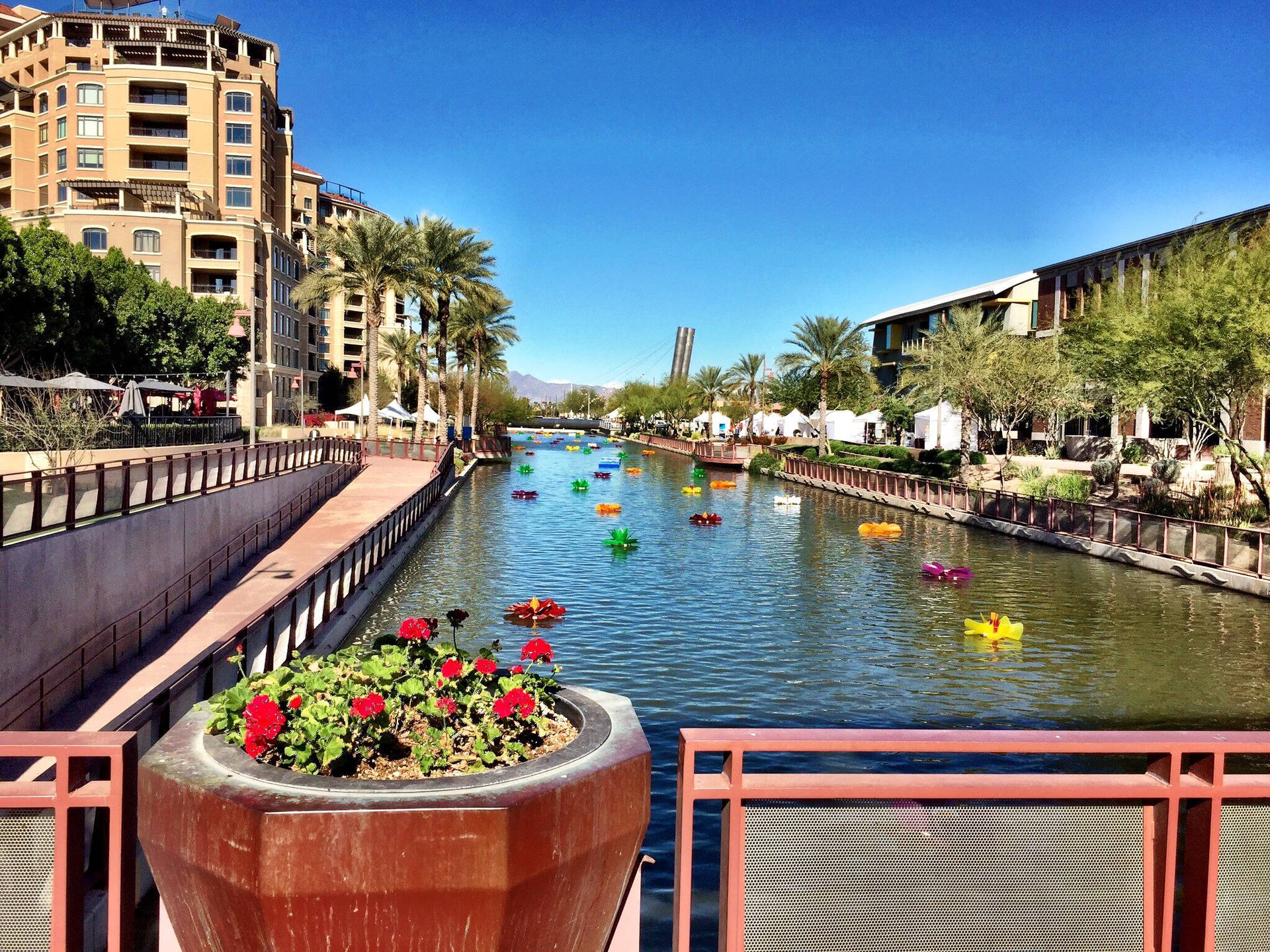 Download Arizona Old Town Scottsdale Canal Wallpaper