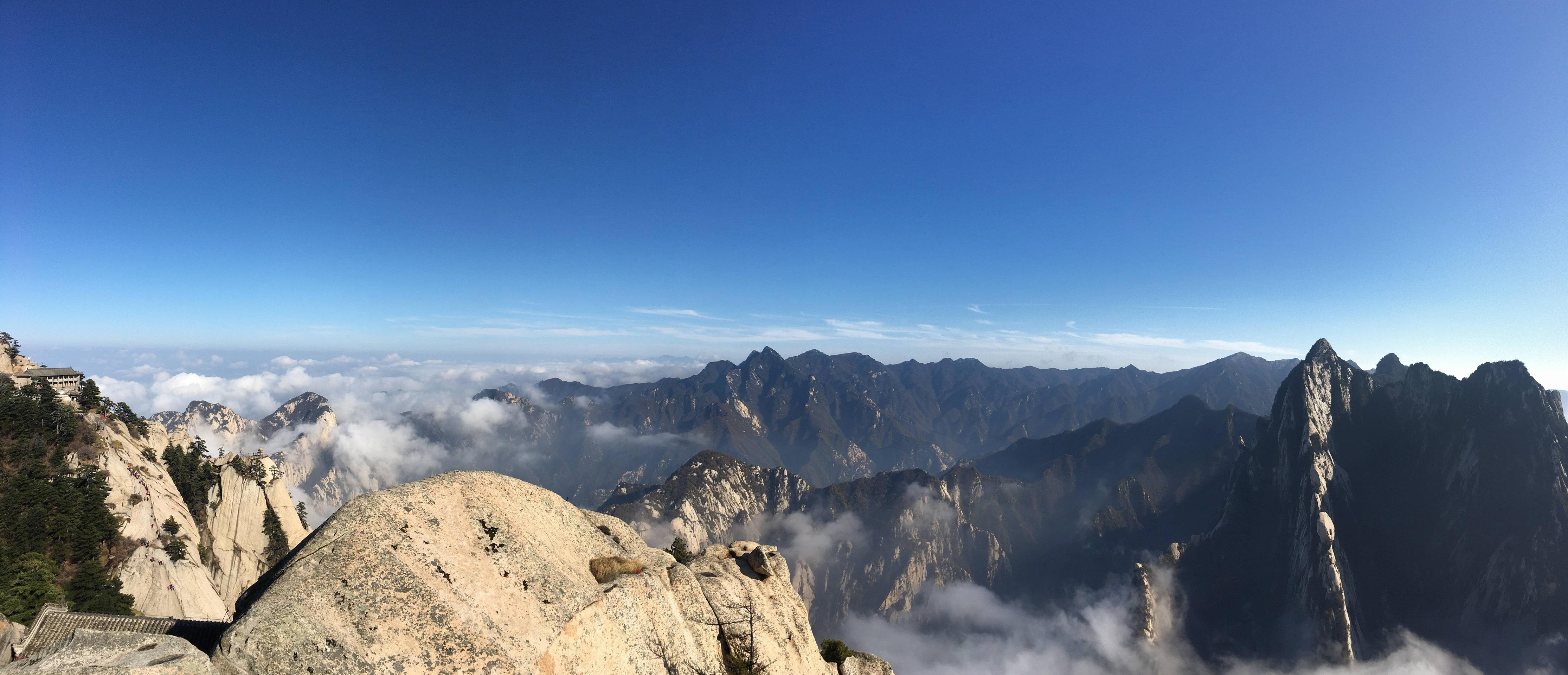 Mount Hua South Peak China 4K wallpaper