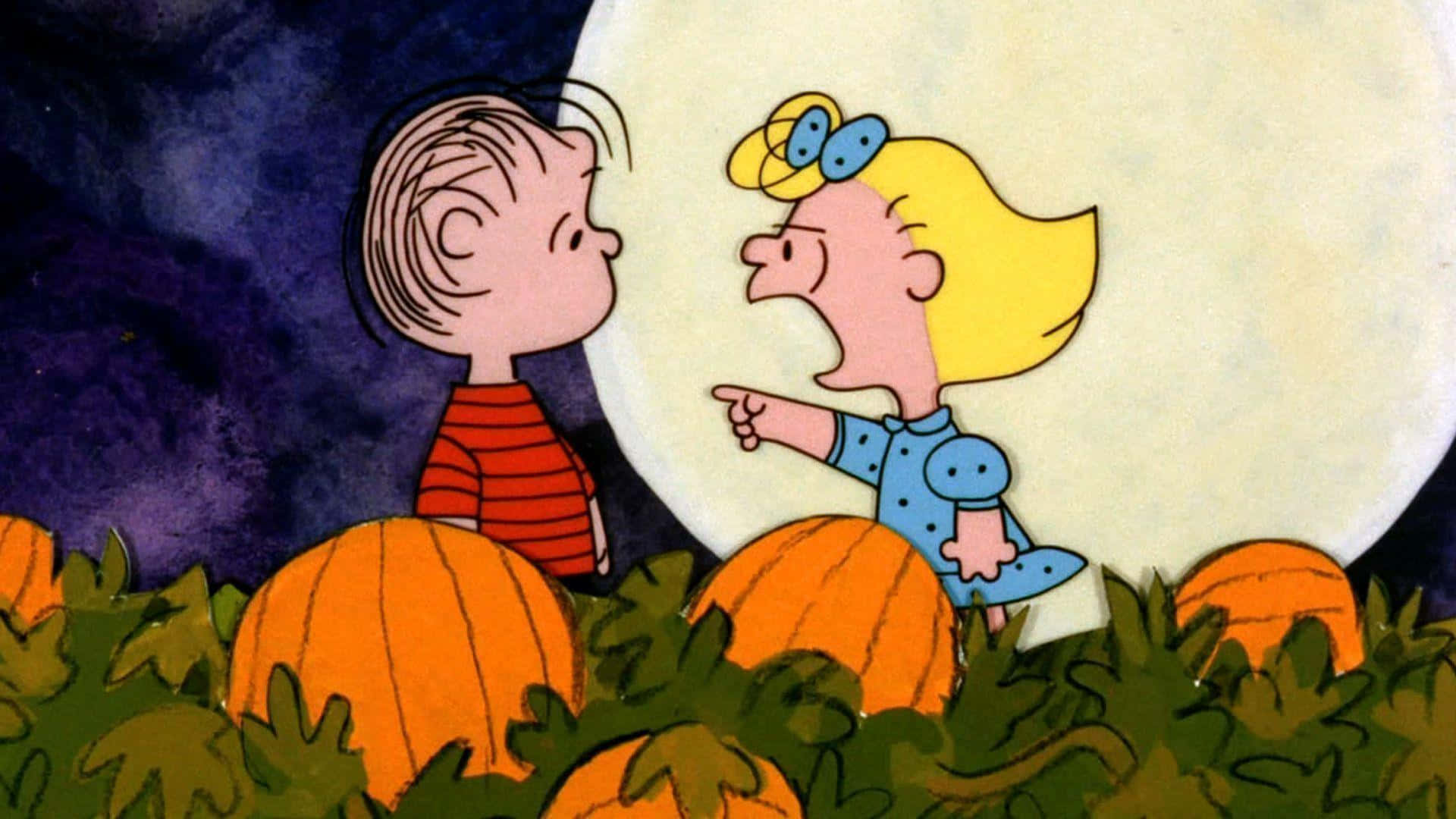 Download The Great Pumpkin in a spooky Halloween night Wallpaper