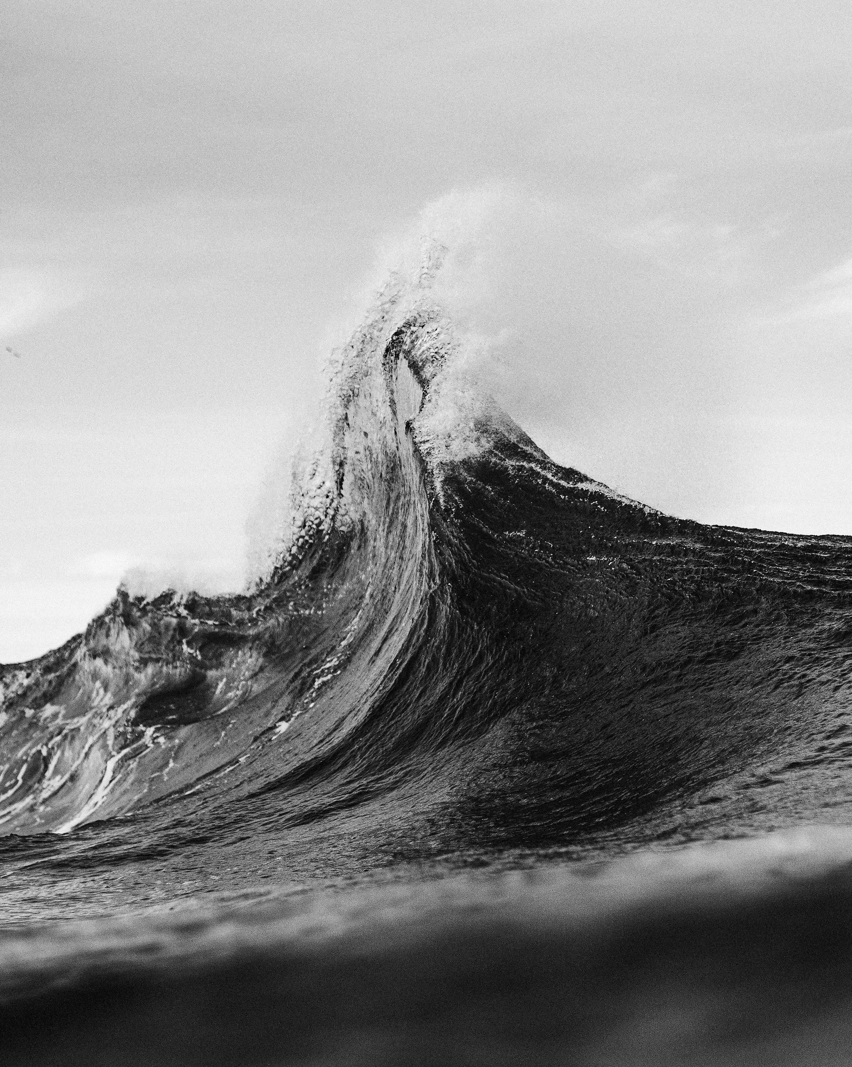 Black & White Ocean Wave Mountain. Black and white photo wall, Black and white aesthetic, Black and white picture wall