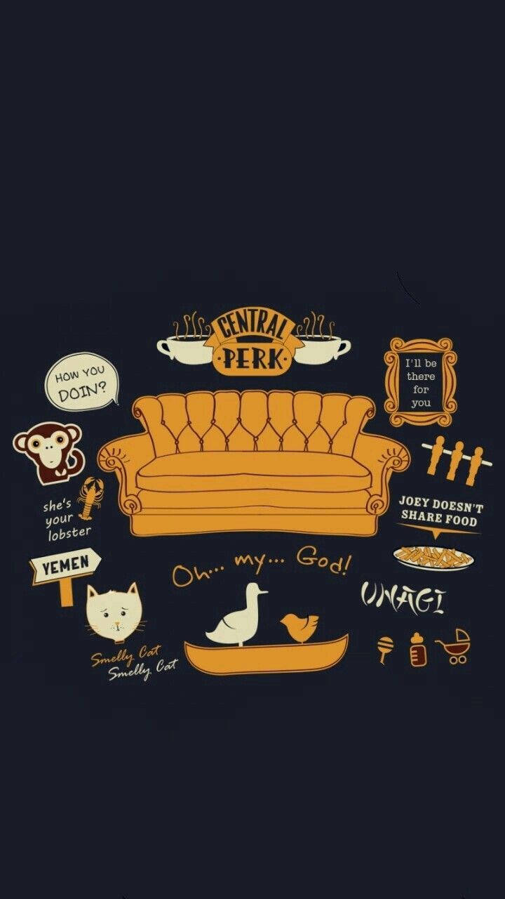 Friends TV Show Phone Wallpapers - Wallpaper Cave, image size:720x1280