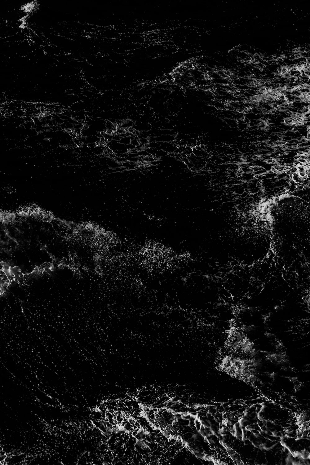 Black And White Waves Picture. Download Free Image