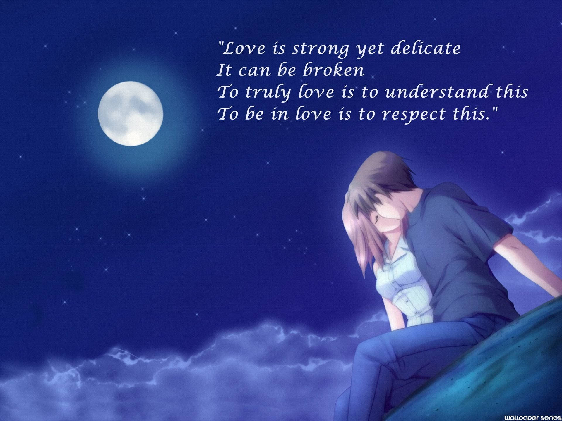 Download Love Is Strong Quotes Wallpaper