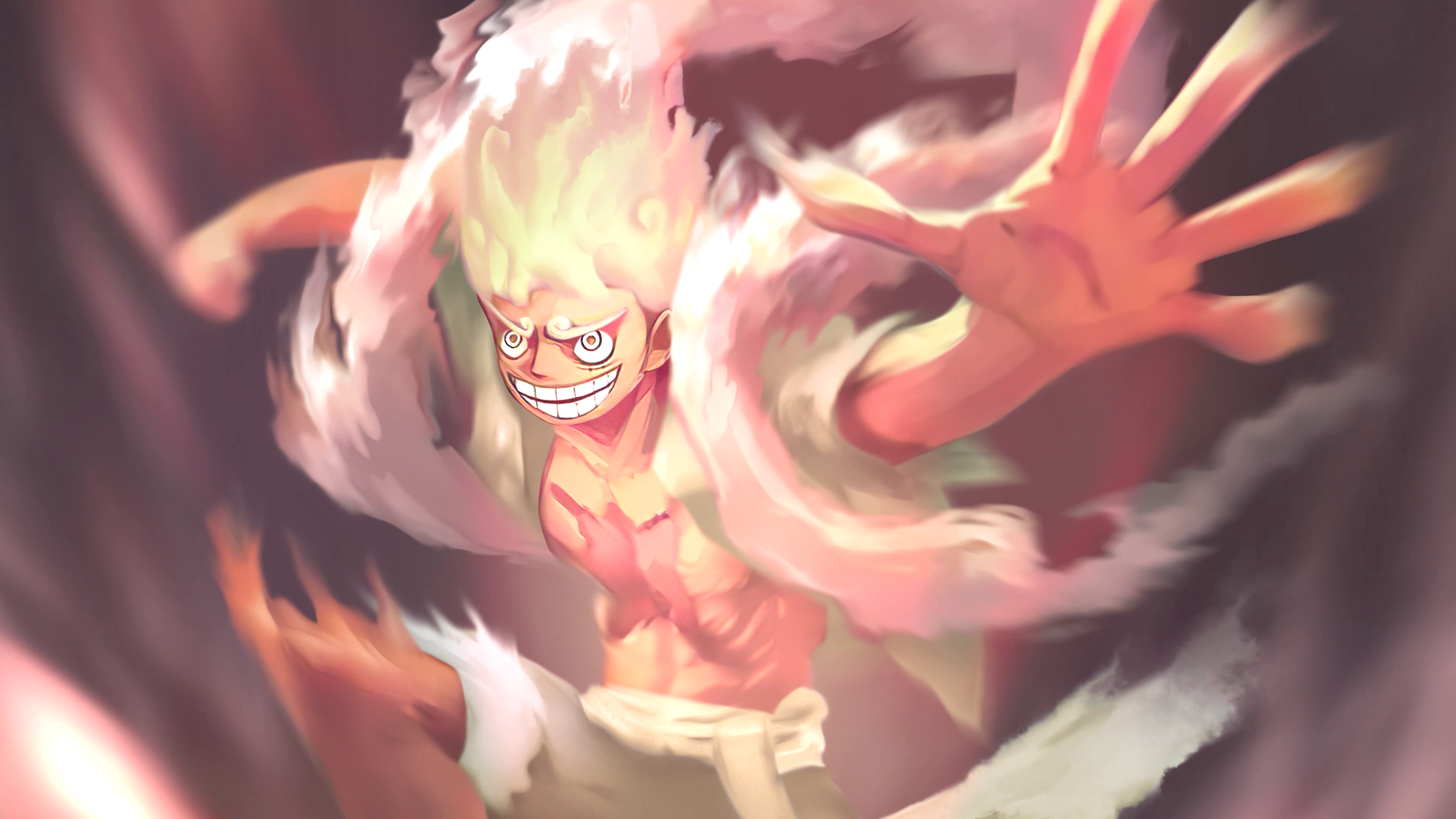 Luffy Gear5 White Live Wallpaper