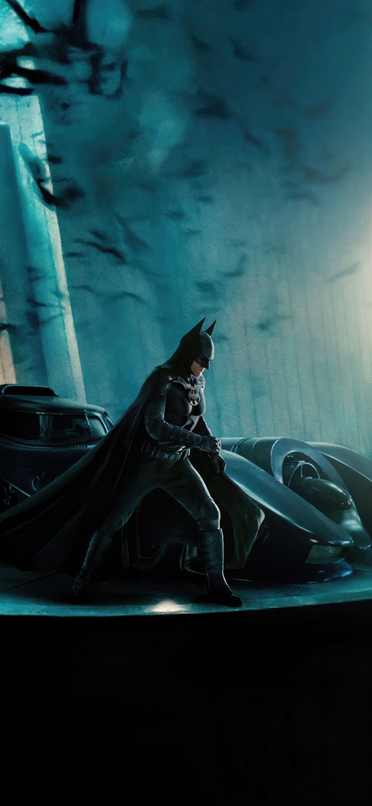 batman in the flash movie poster 5k iPhone Wallpaper Free Download