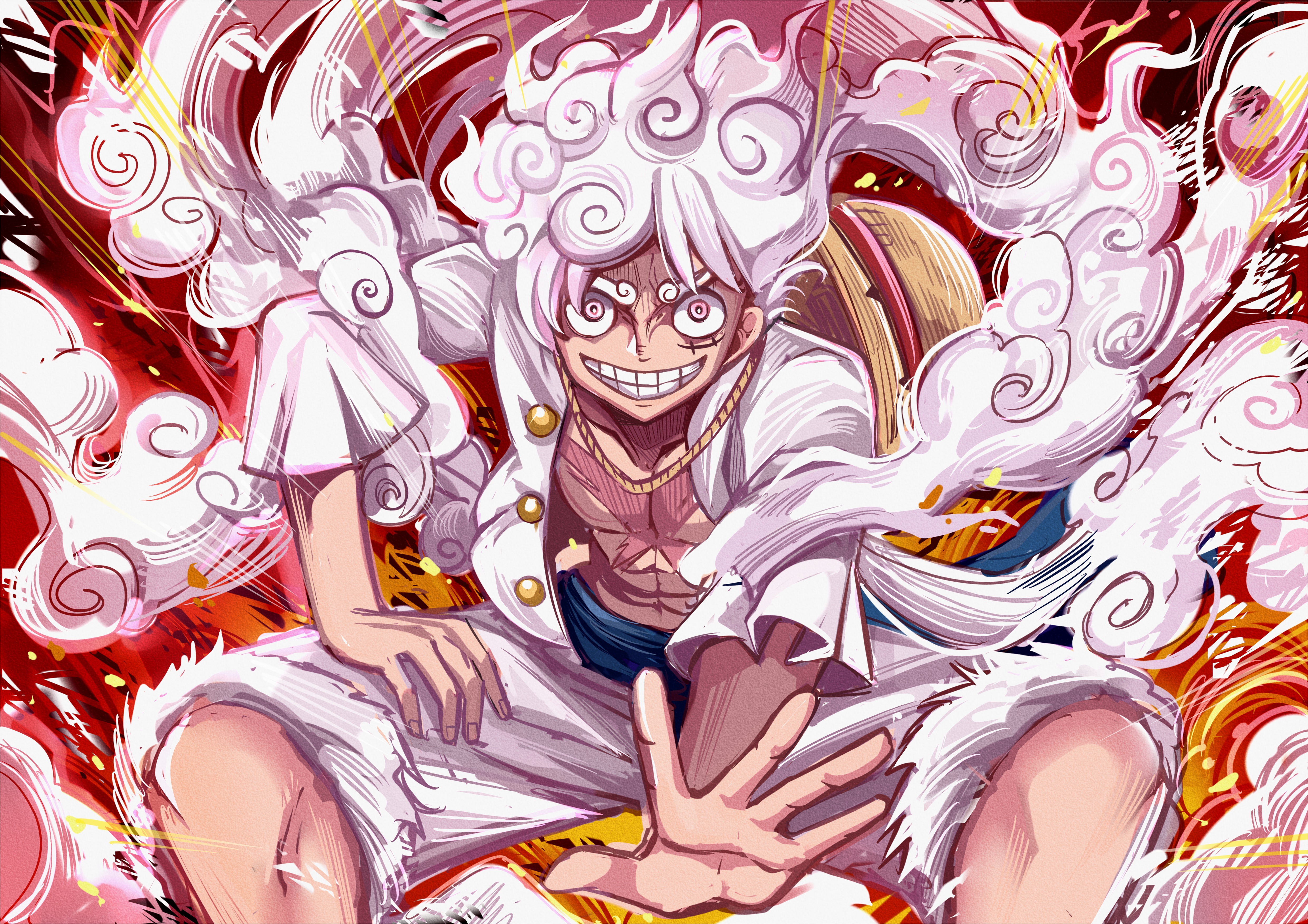 Luffy Gear 5 Wallpaper
