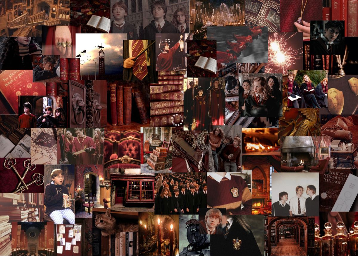 Custom Aesthetic Collage Wallpaper Custom Aesthetic Collage. Desktop wallpaper harry potter, Harry potter wallpaper, Harry potter aesthetic