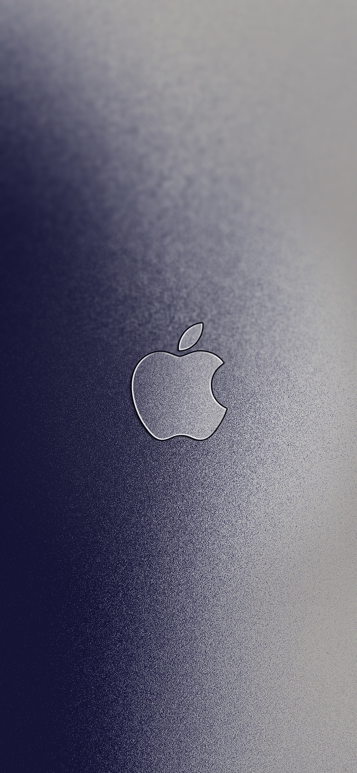 Aluminum Apple logo wallpaper for iPhone