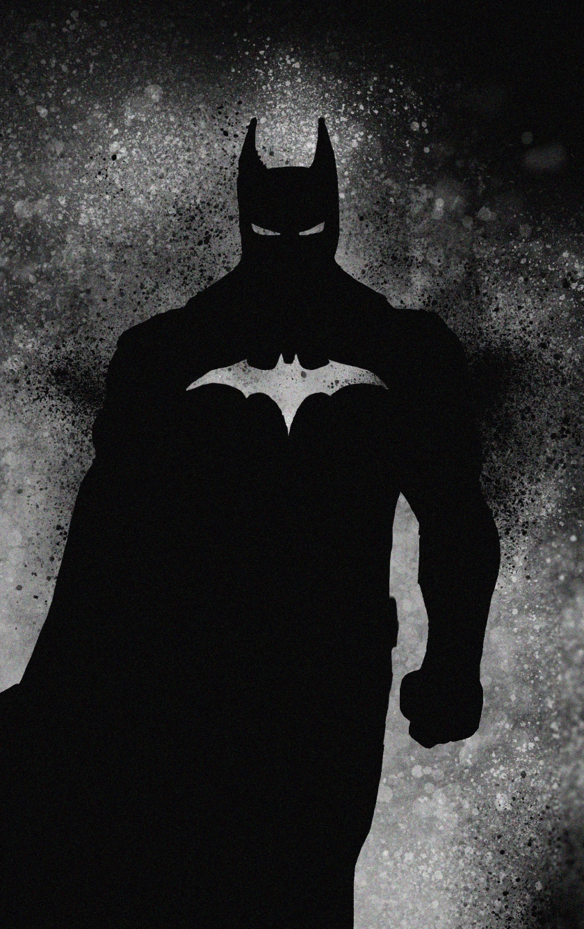 Download wallpaper 840x1336 dark knight