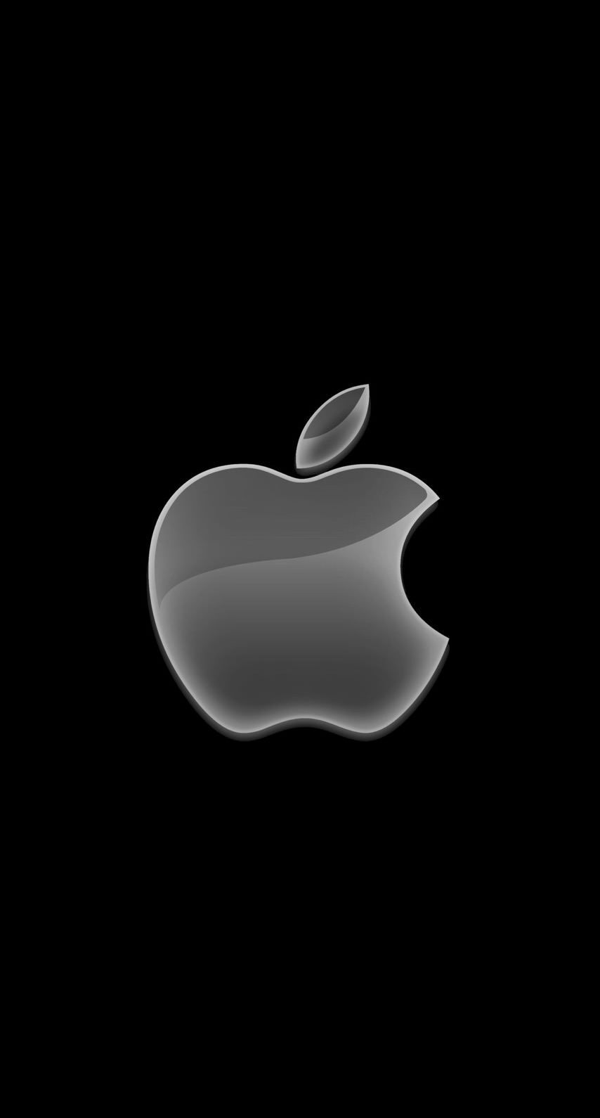 Black iPhone Logo Wallpaper