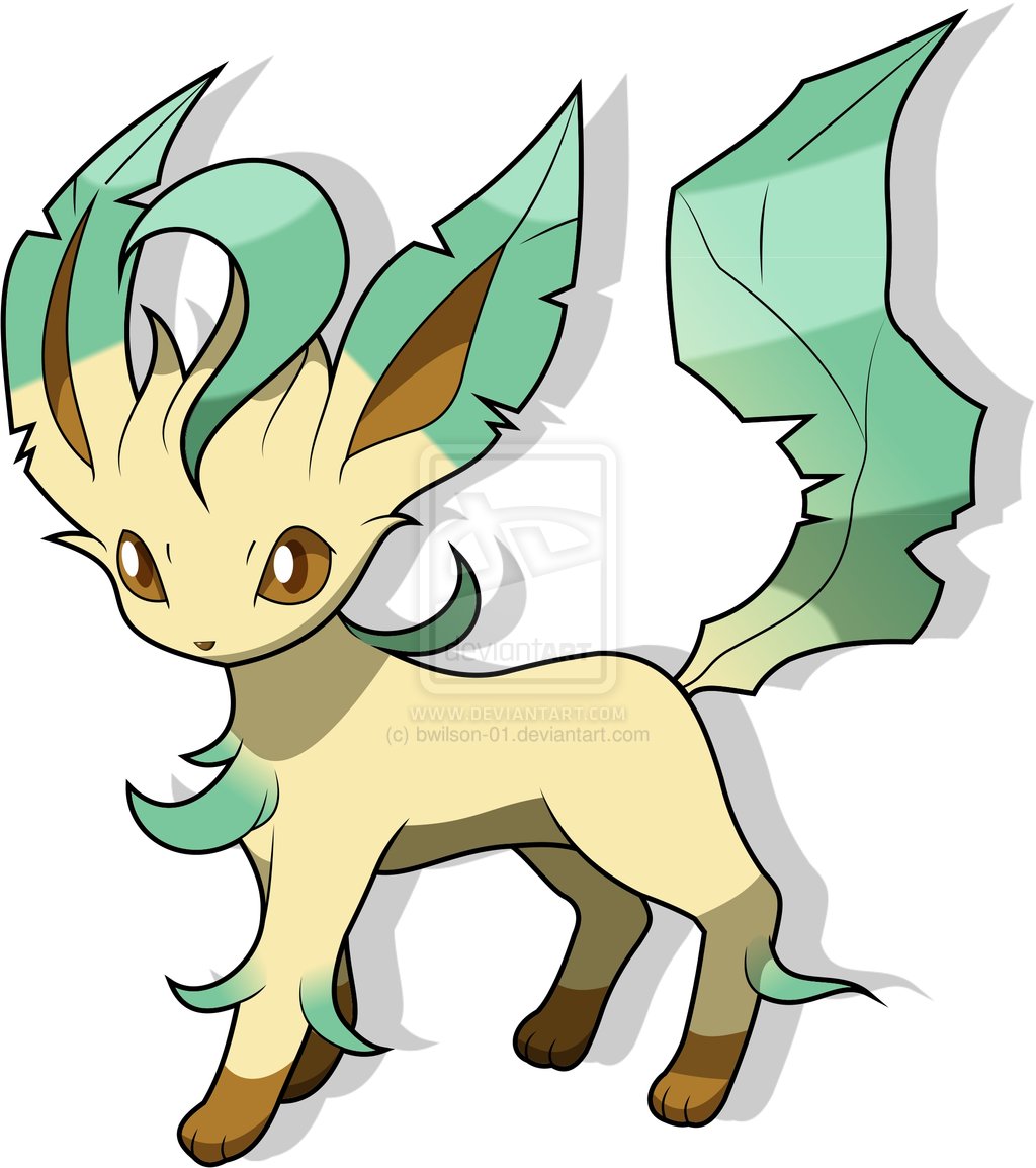 Cute Leafeon PNG Transparent Background, Free Download