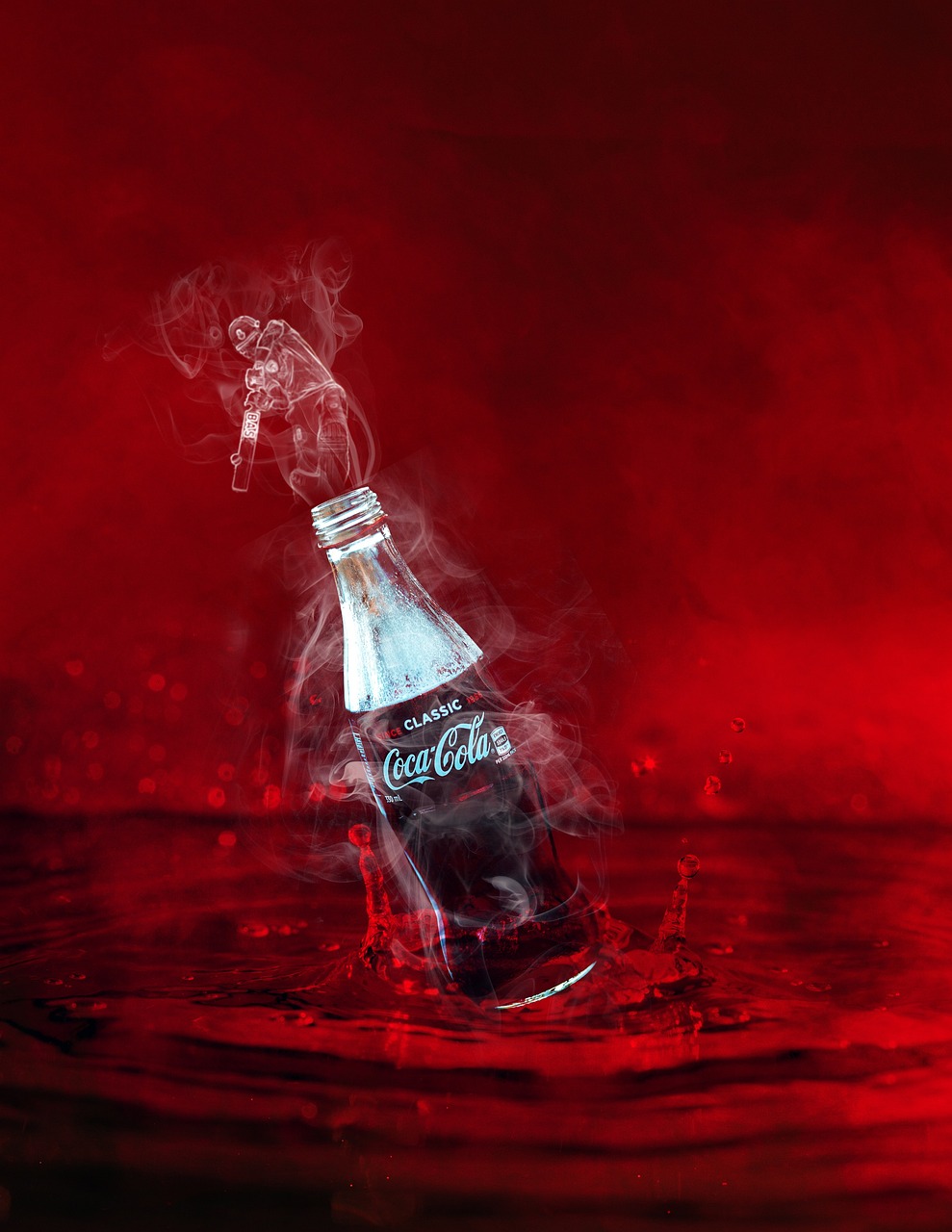 Free Coke Bottle & Coke Image