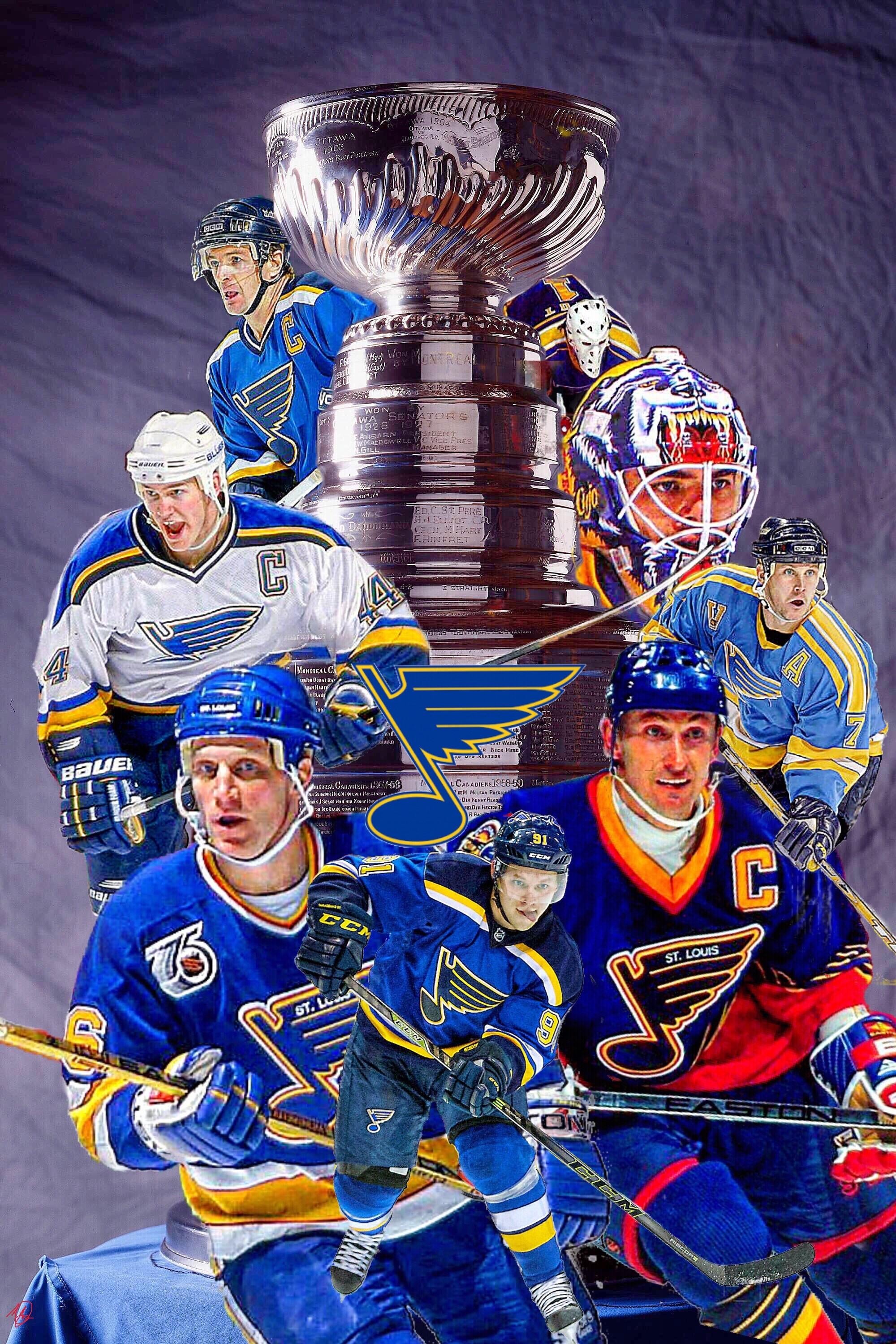 St. Louis Blues Custom Created Phone Wallpaper