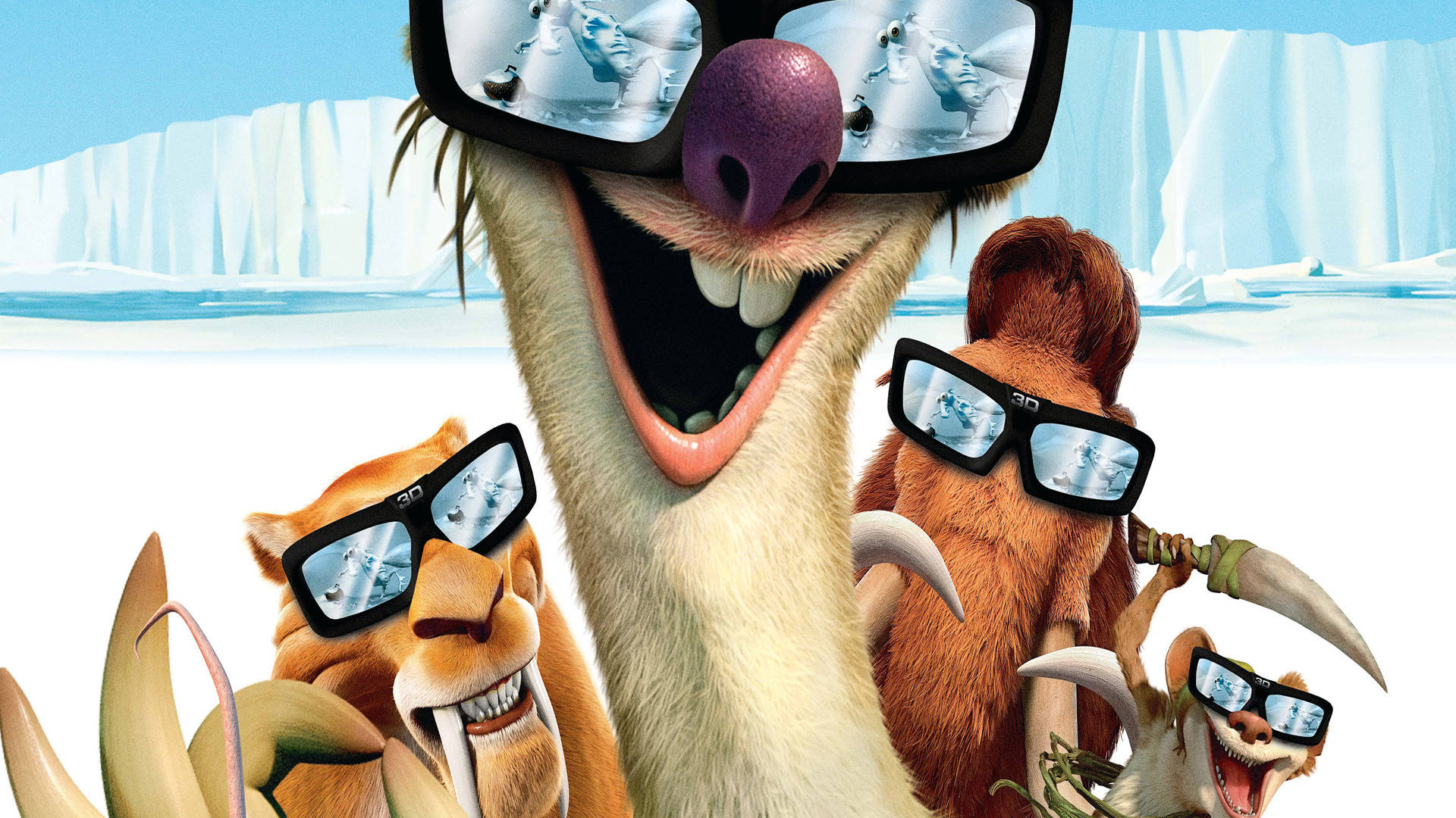Download Ice Age Shady Glasses On Wallpaper