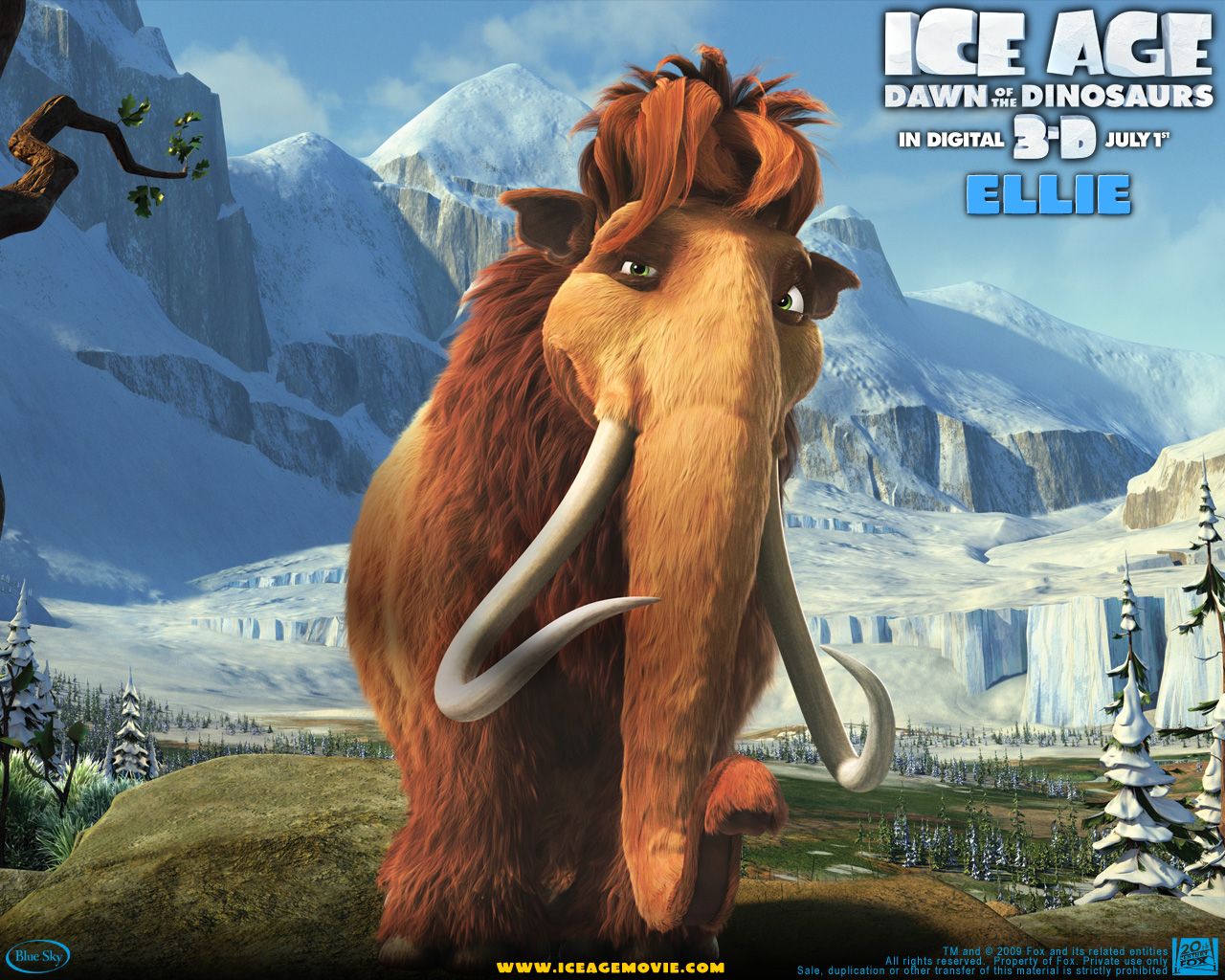 HD desktop wallpaper: Ice Age, Movie, Ice Age: Dawn Of The Dinosaurs download free picture