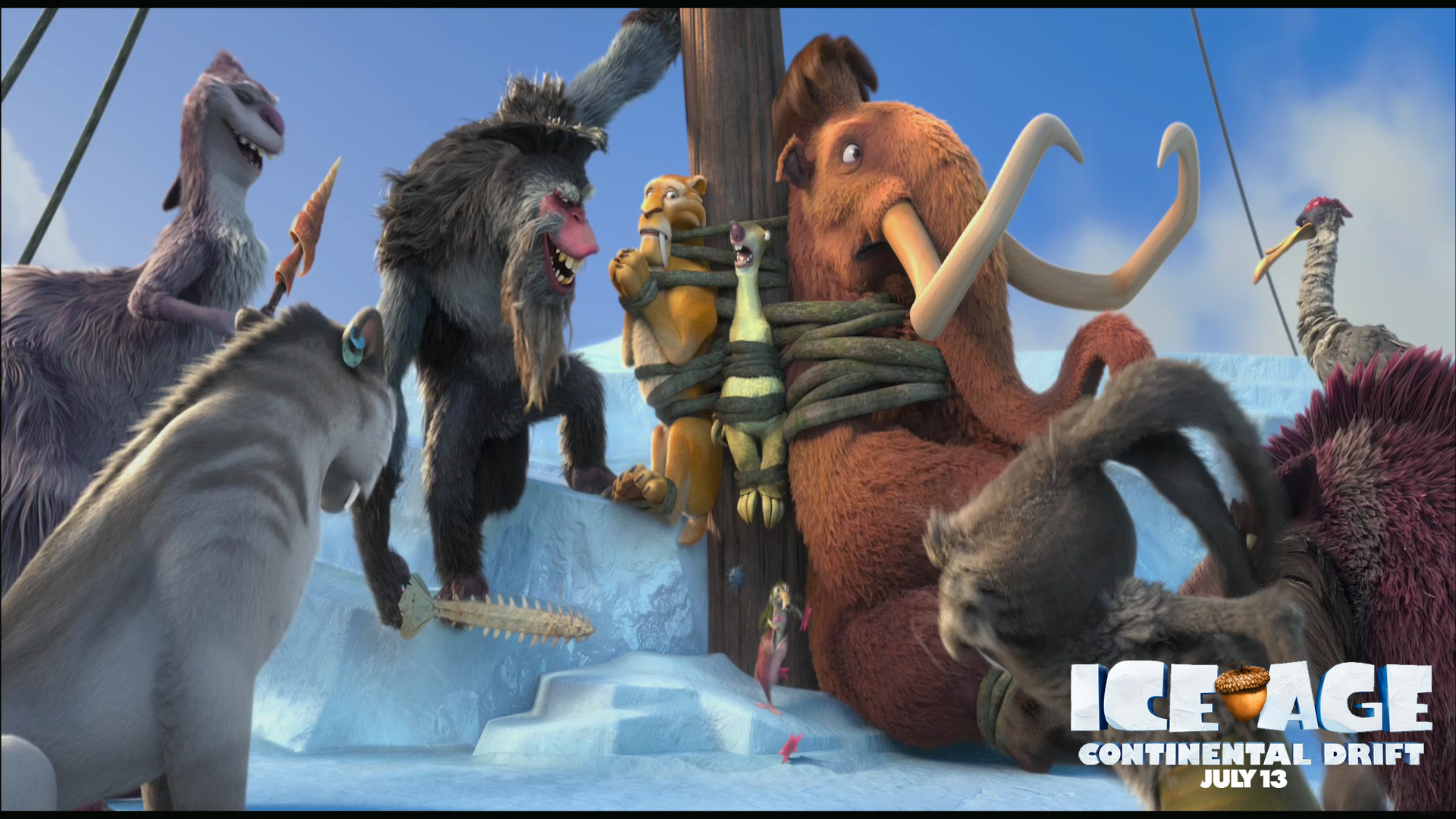 Ice Age: Continental Drift HD Wallpaper 1920x1080