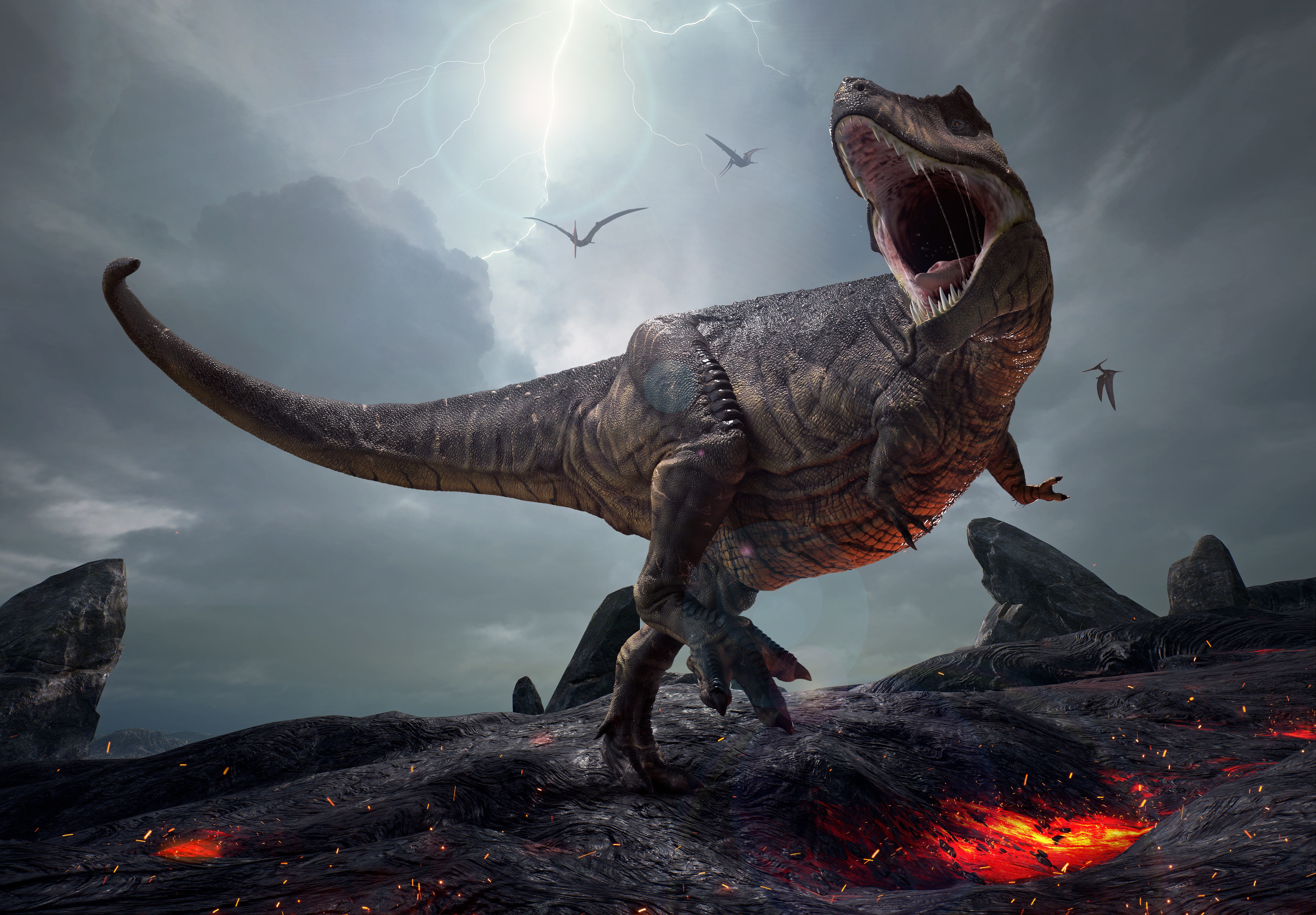 Animal Tyrannosaurus Rex 4k Ultra HD Wallpaper