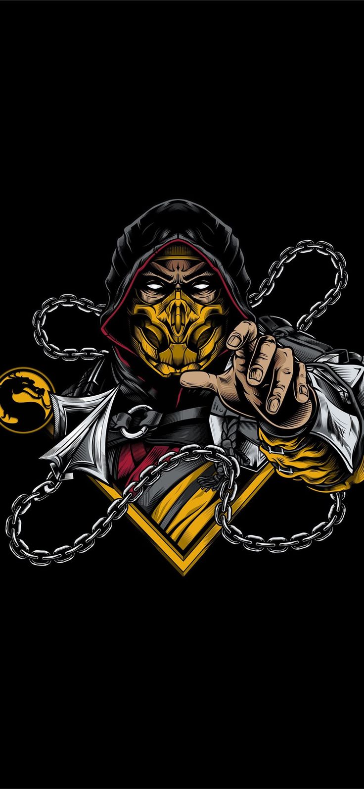 scorpion sub zero mortal kombat minimal