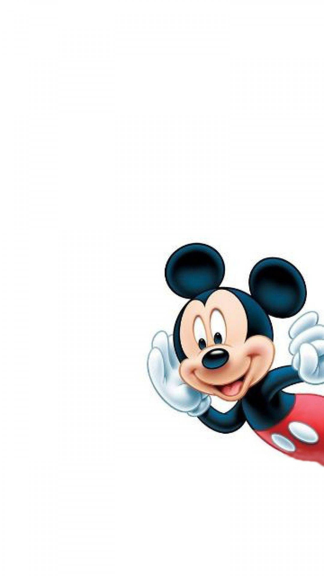 Download Peeking Mickey Mouse iPhone Wallpaper