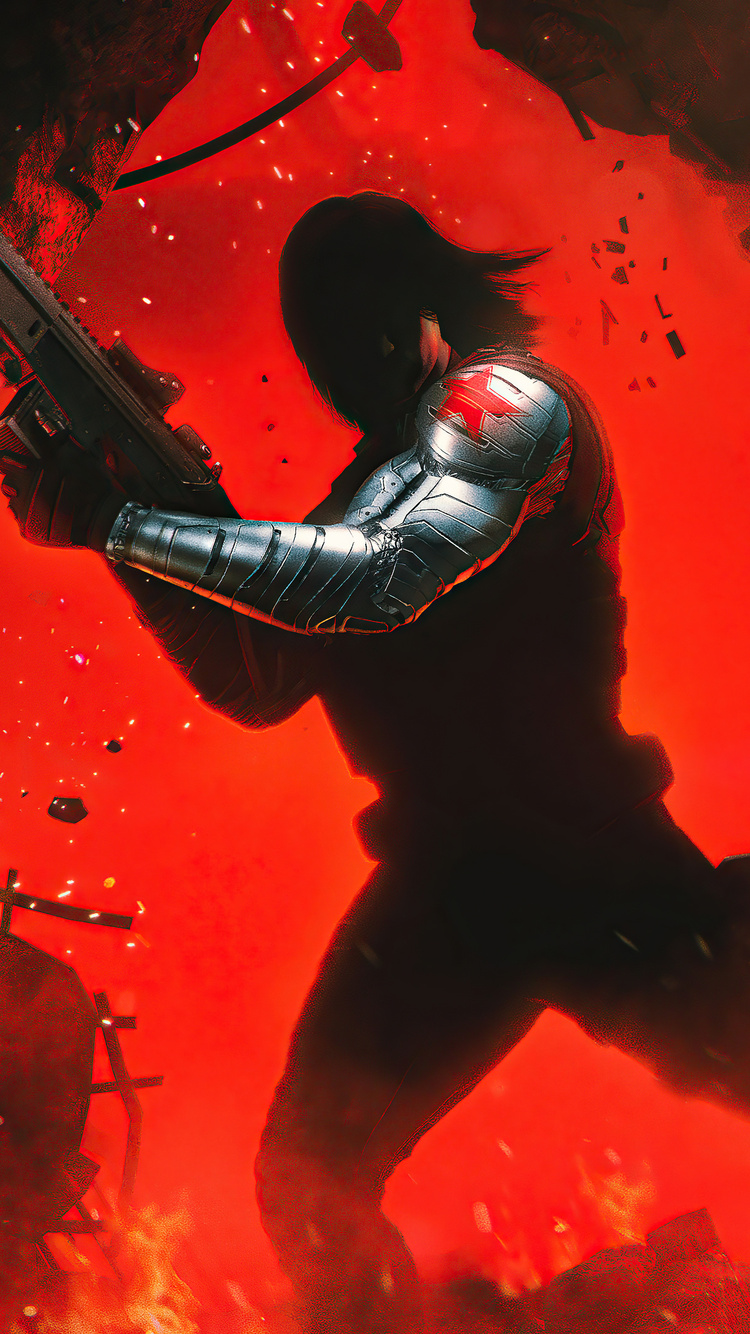 Marvel Avengers The Winter Soldier 5k iPhone 6, iPhone 6S, iPhone 7 HD 4k Wallpaper, Image, Background, Photo and Picture