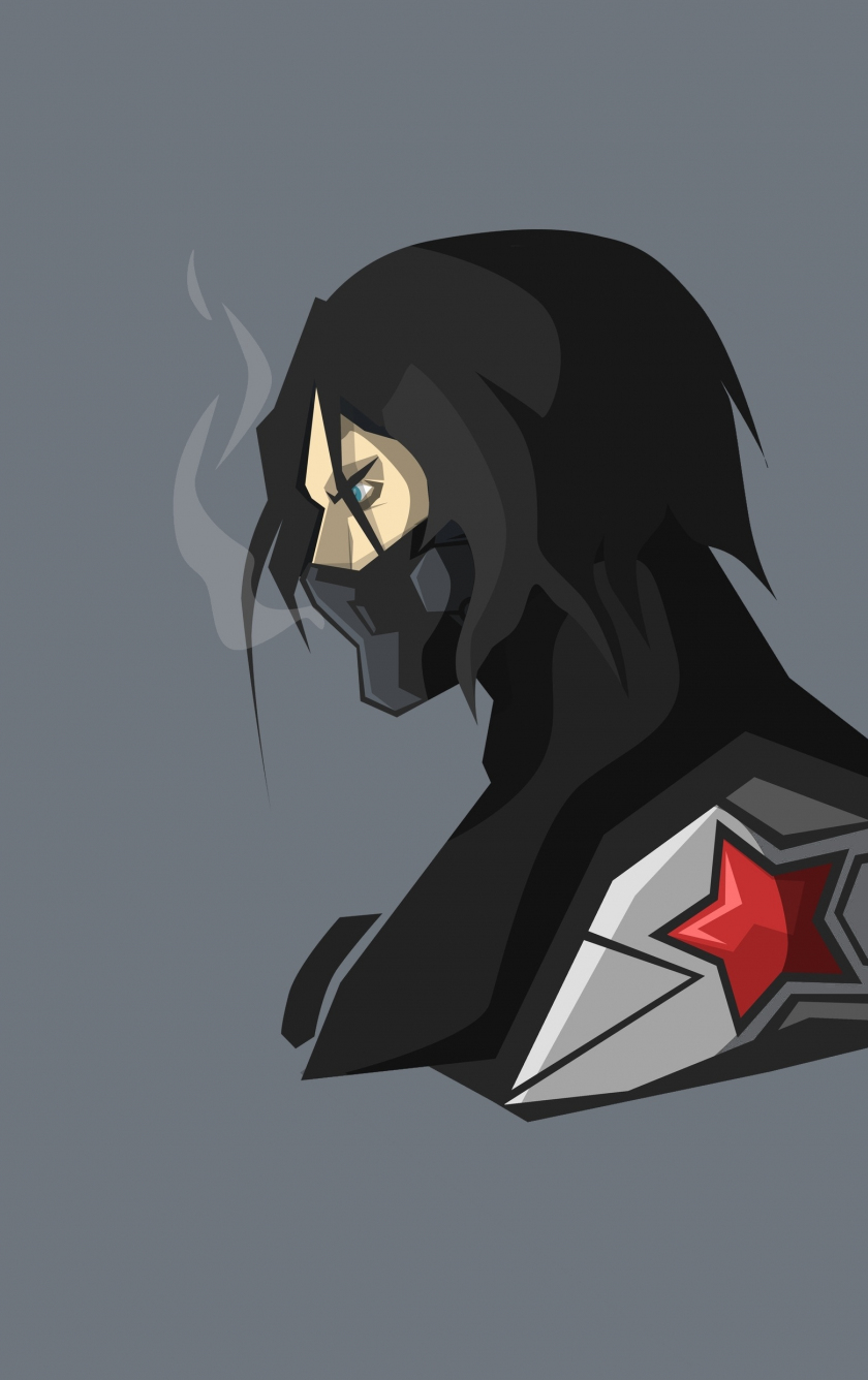 wallpaper 840x1336 bucky barnes