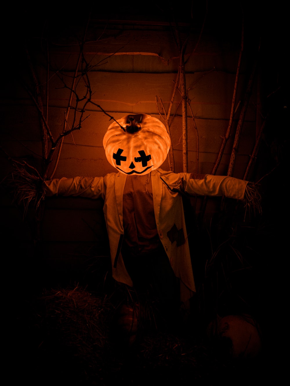 Pumpkin -head Scarecrow decor photo