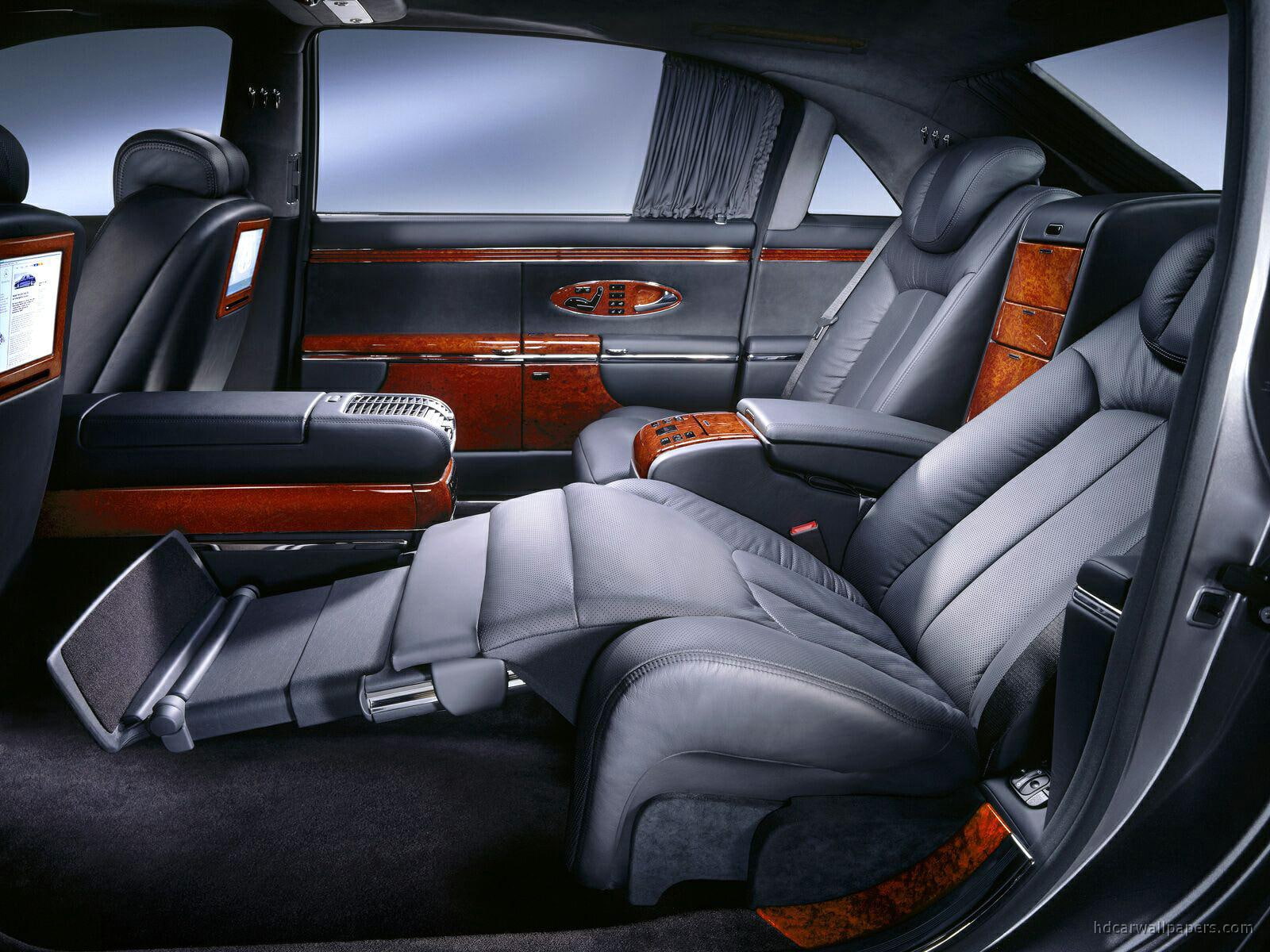 Wallpaper / maybach, seat, gray, leather, reclining, 720P, interior, cars, car free download