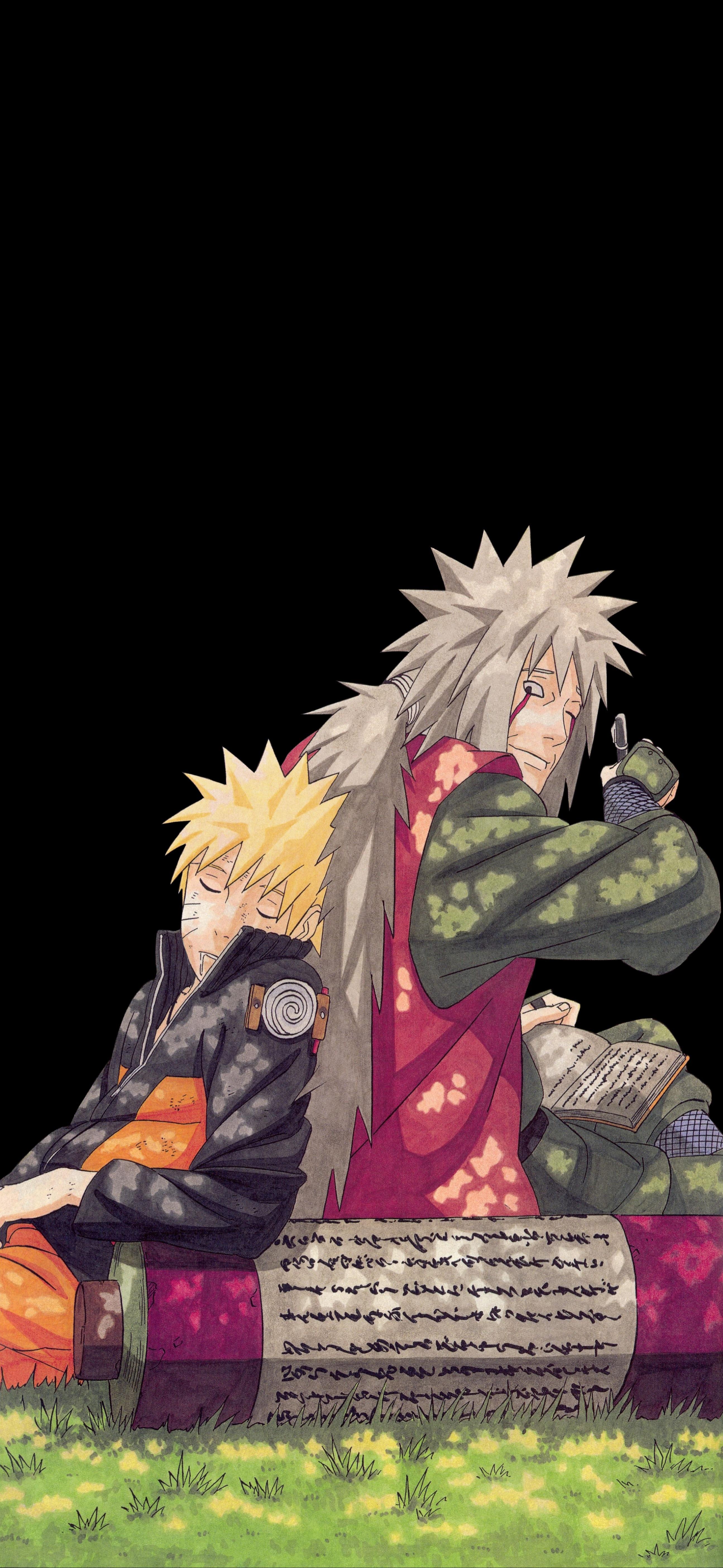 Naruto and Jiraiya [2590x5612]
