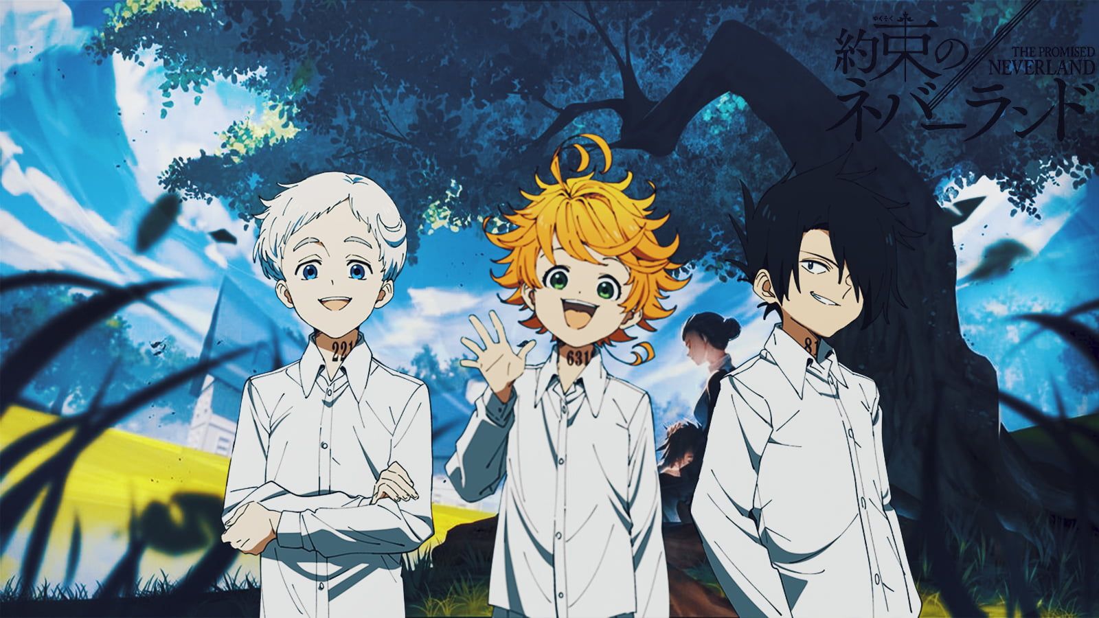 The promised neverland Ray (The Promised Neverland) Norman (The Promised Neverland) Emma (The Promised Neverland) P #wallpaper. HD wallpaper, Anime, Wallpaper