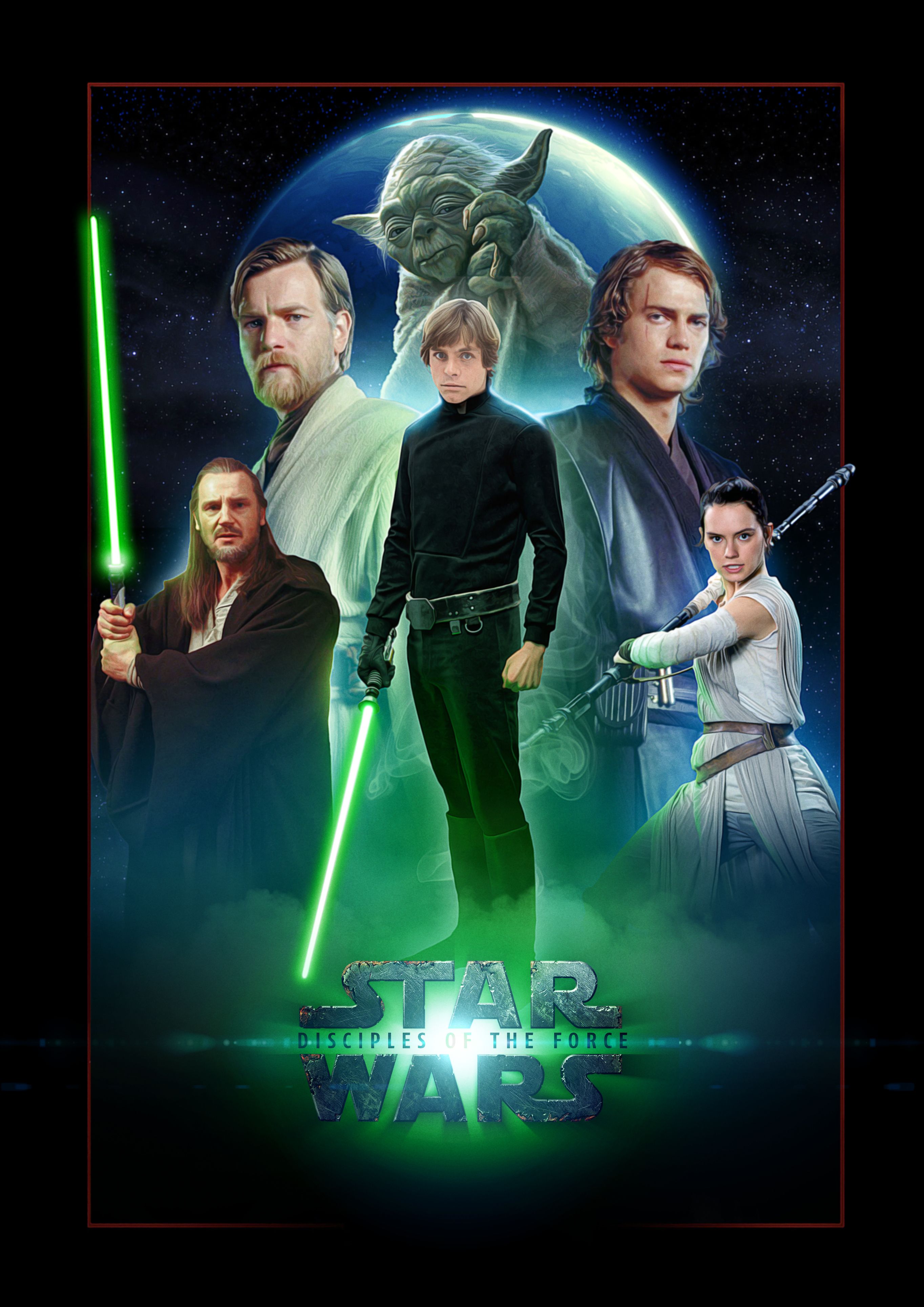 Fanart for the light side of the Force in Star Wars. Star wars film, Star wars movies posters, Star wars picture