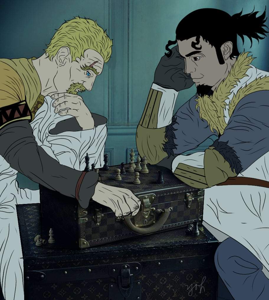 Askeladd and Thor's fanart by Anwar Youzouf Bahjin on FB