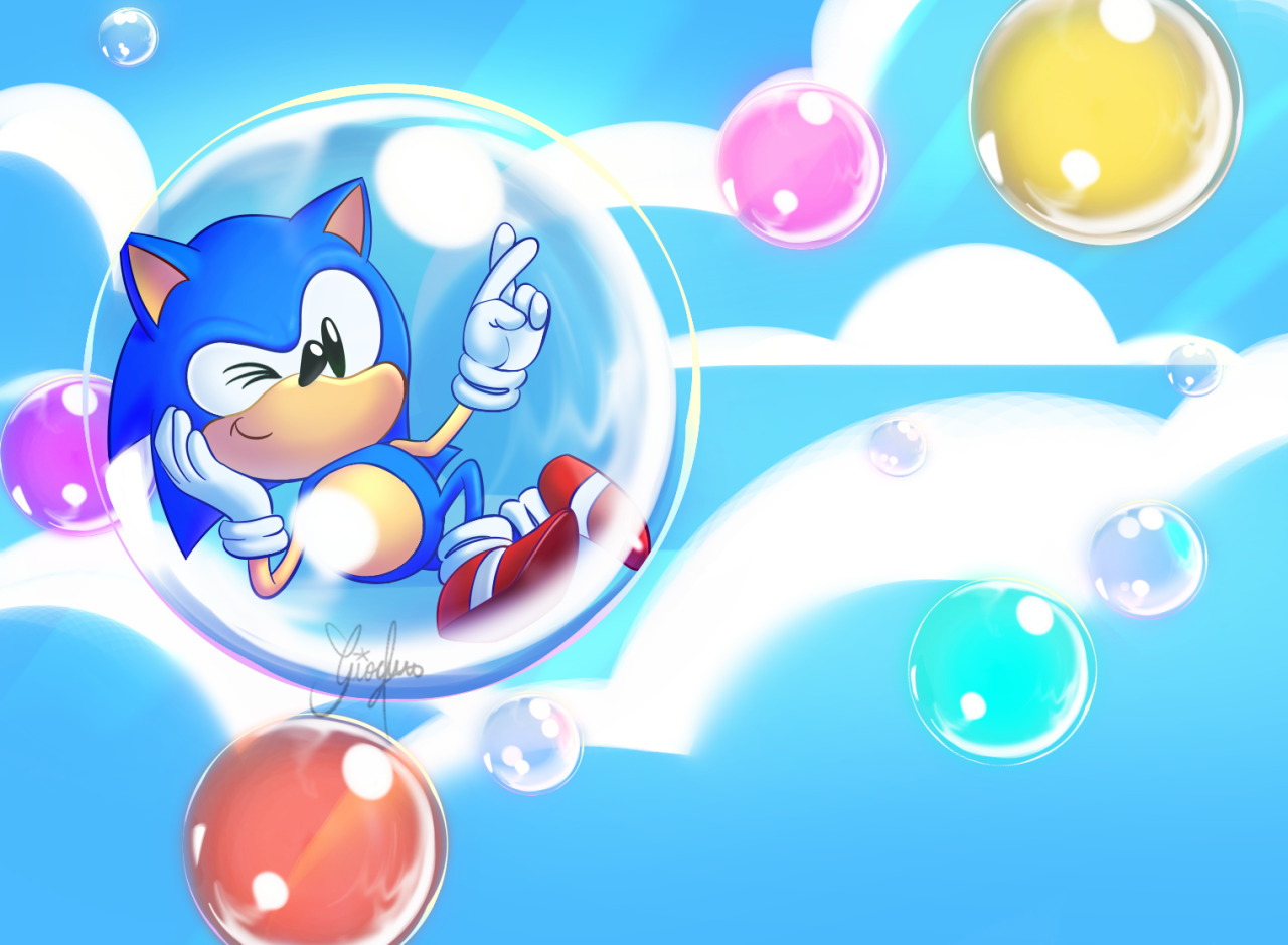 Chocolatté! • Redraw of a wallpaper from Sonic Team's website
