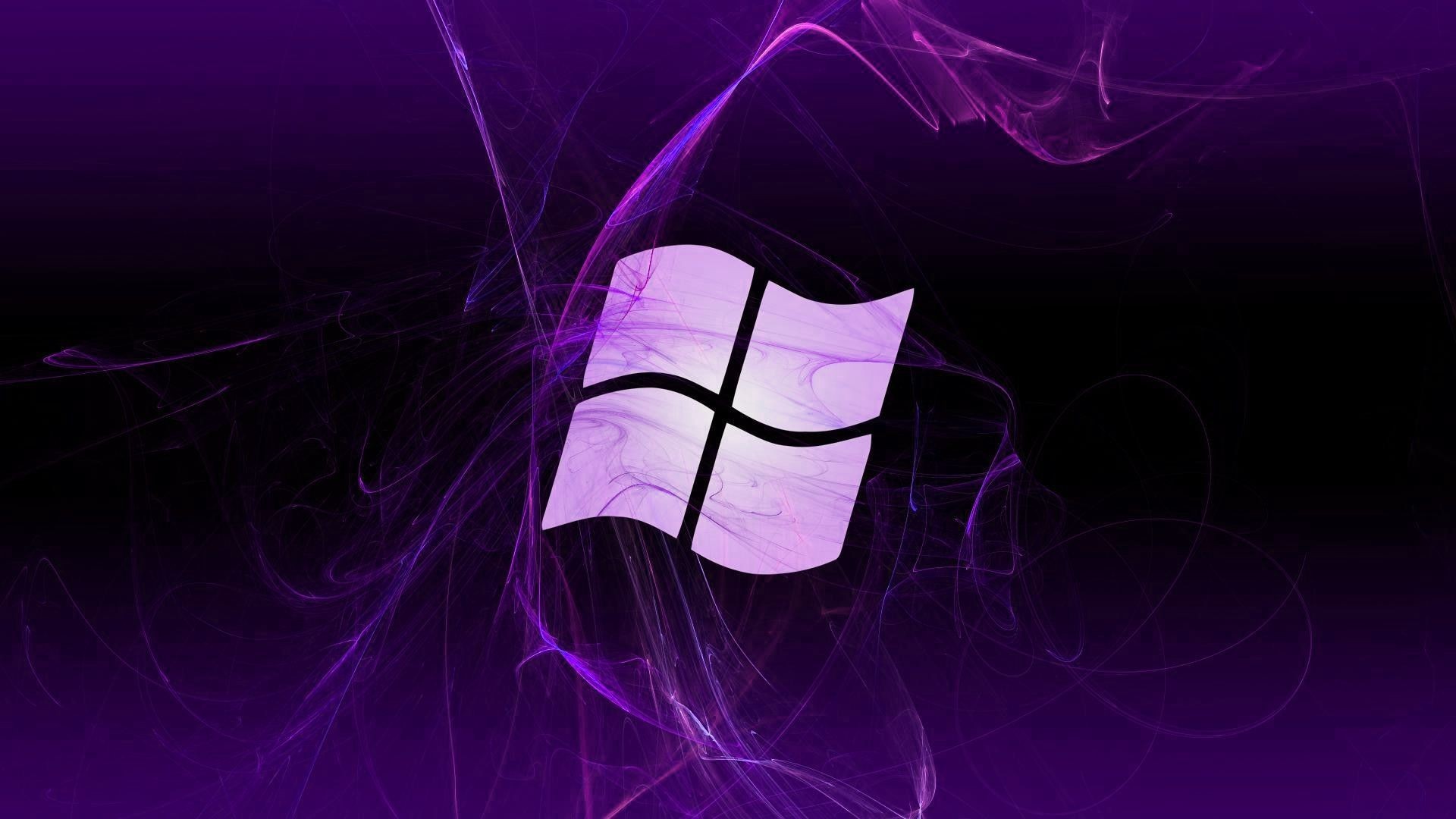 Flag Windows, purple background Desktop wallpaper 1920x1080