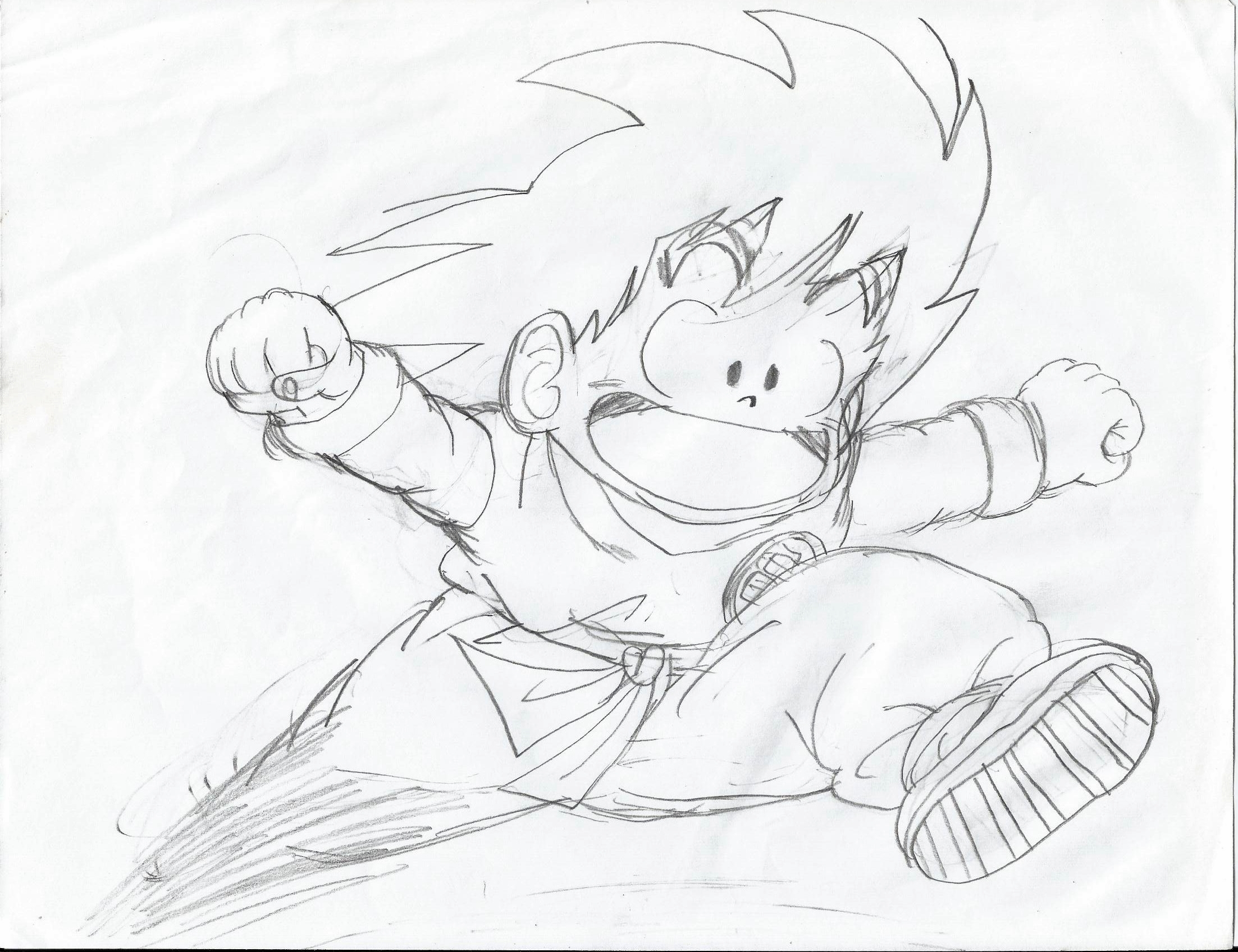 How To Draw Goku Super Saiyan | Dragon Ball Z Drawing Tutorial - YouTube