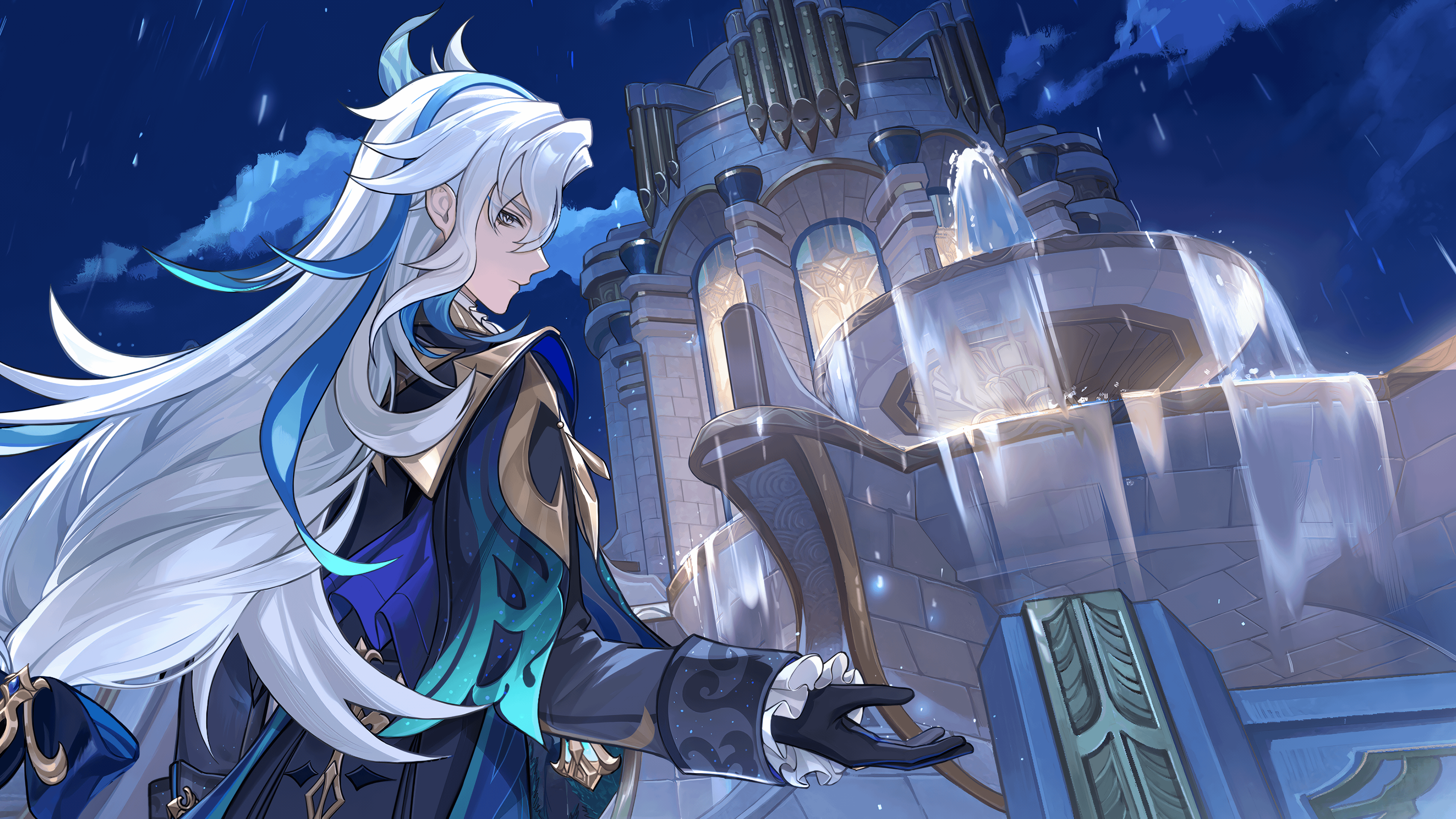 Neuvillette Web Event Wallpaper (upscaled, No Text), R NeuvilletteMains_