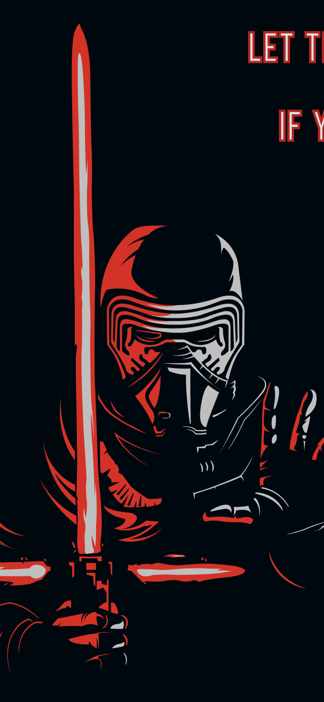 Kylo Ren Wallpaper 4K, Black background, Popular quotes
