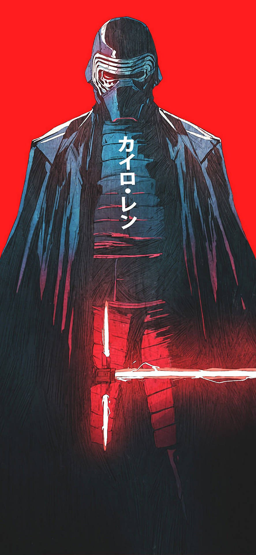 Download Intimidating Kylo Ren Star Wars 4k iPhone Wallpaper