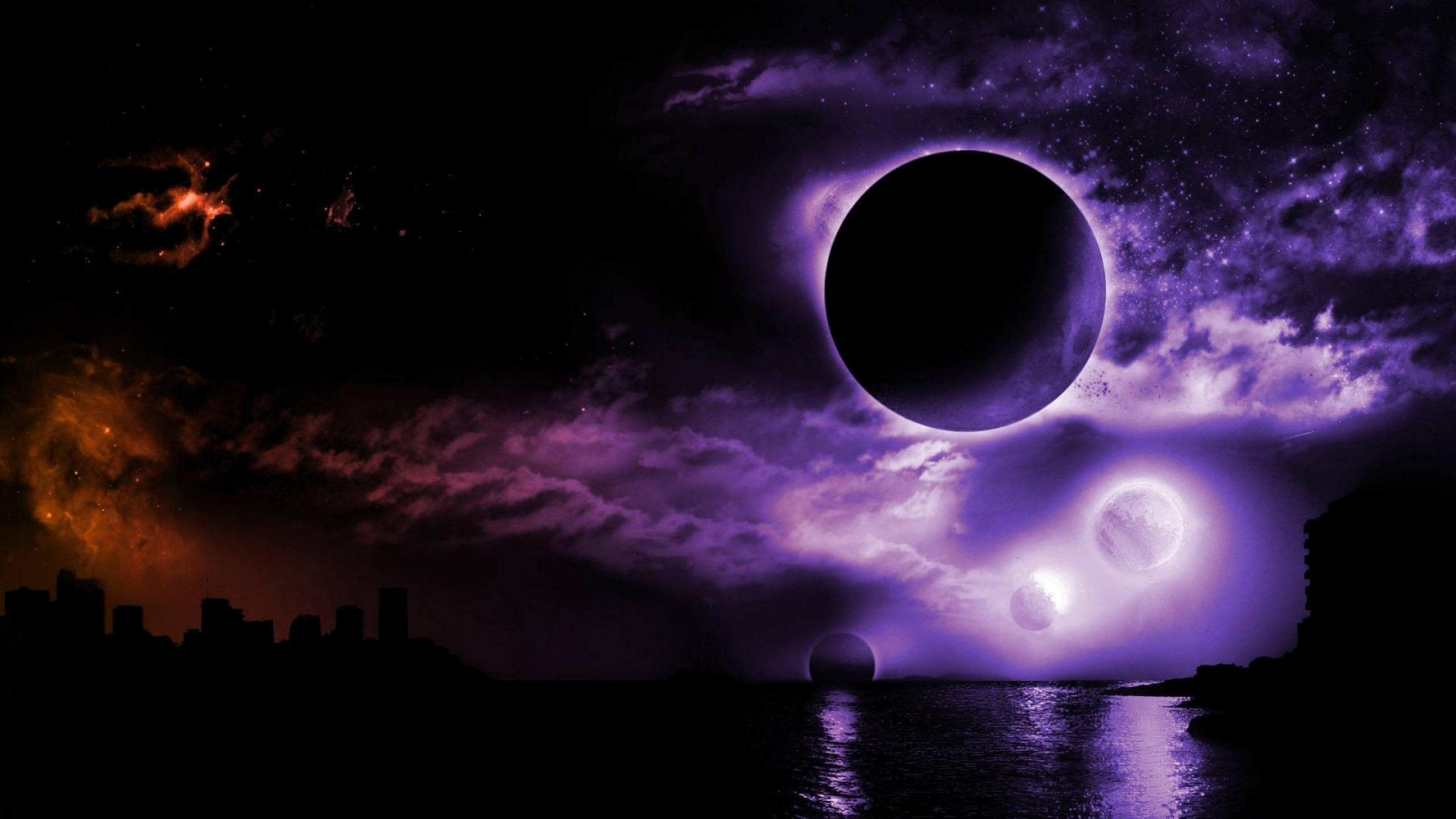 Dark Full Moon Desktop Wallpaper 17981