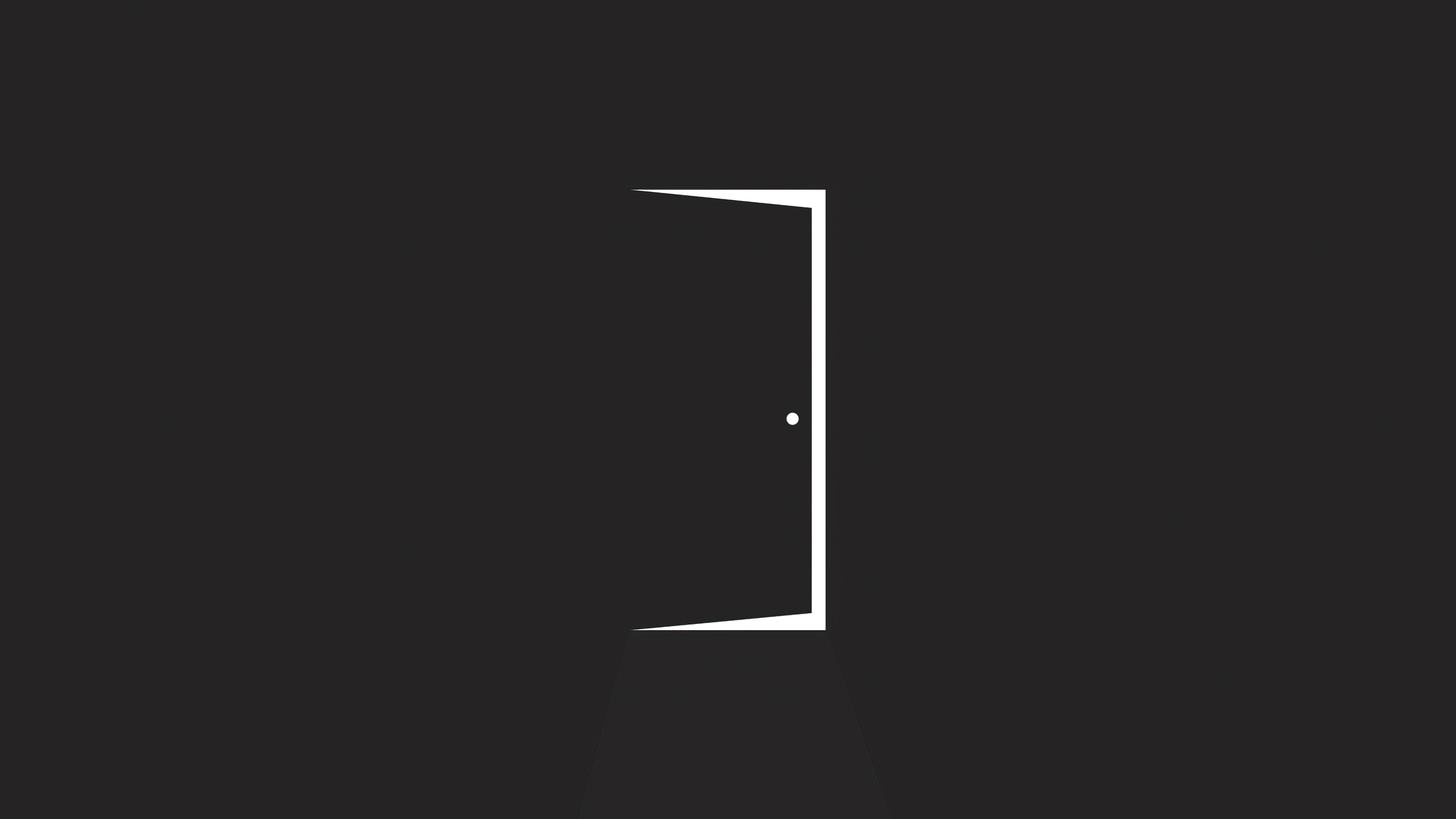 Door Minimal Dark 4k, HD Artist, 4k Wallpaper, Image, Background, Photo and Picture