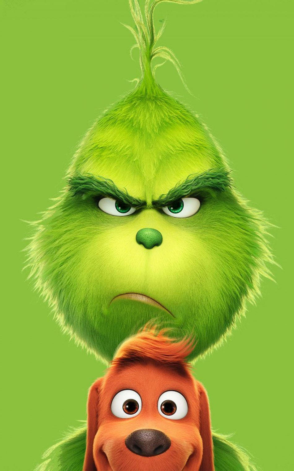 Download Grinch And Max Cartoon Phone Wallpaper
