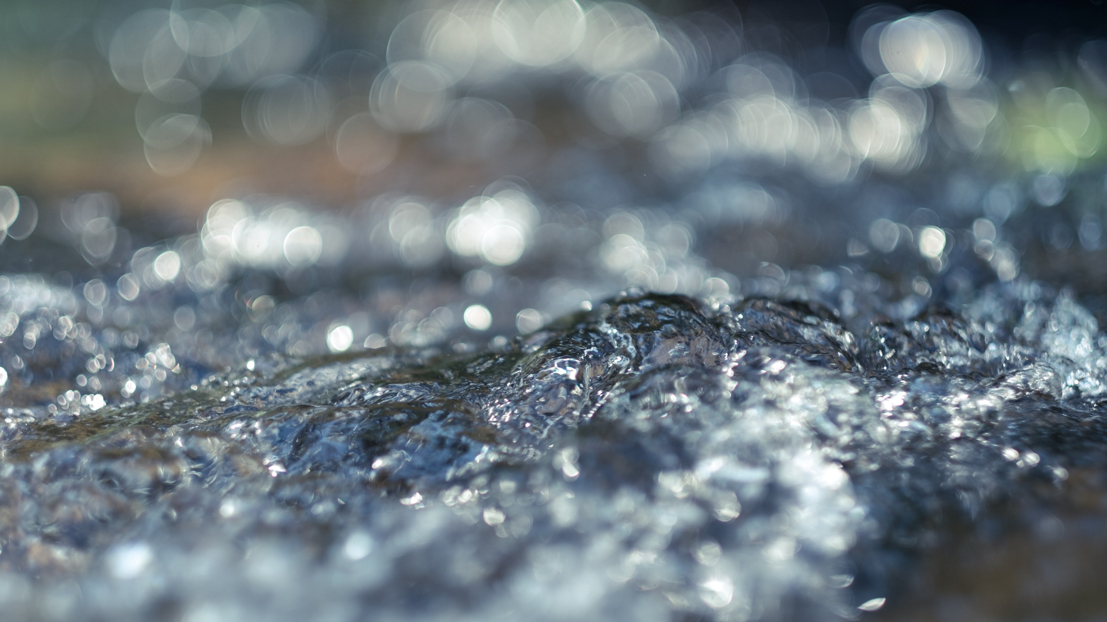 Wallpaper / water drop stream and bubble HD 4k wallpaper free download