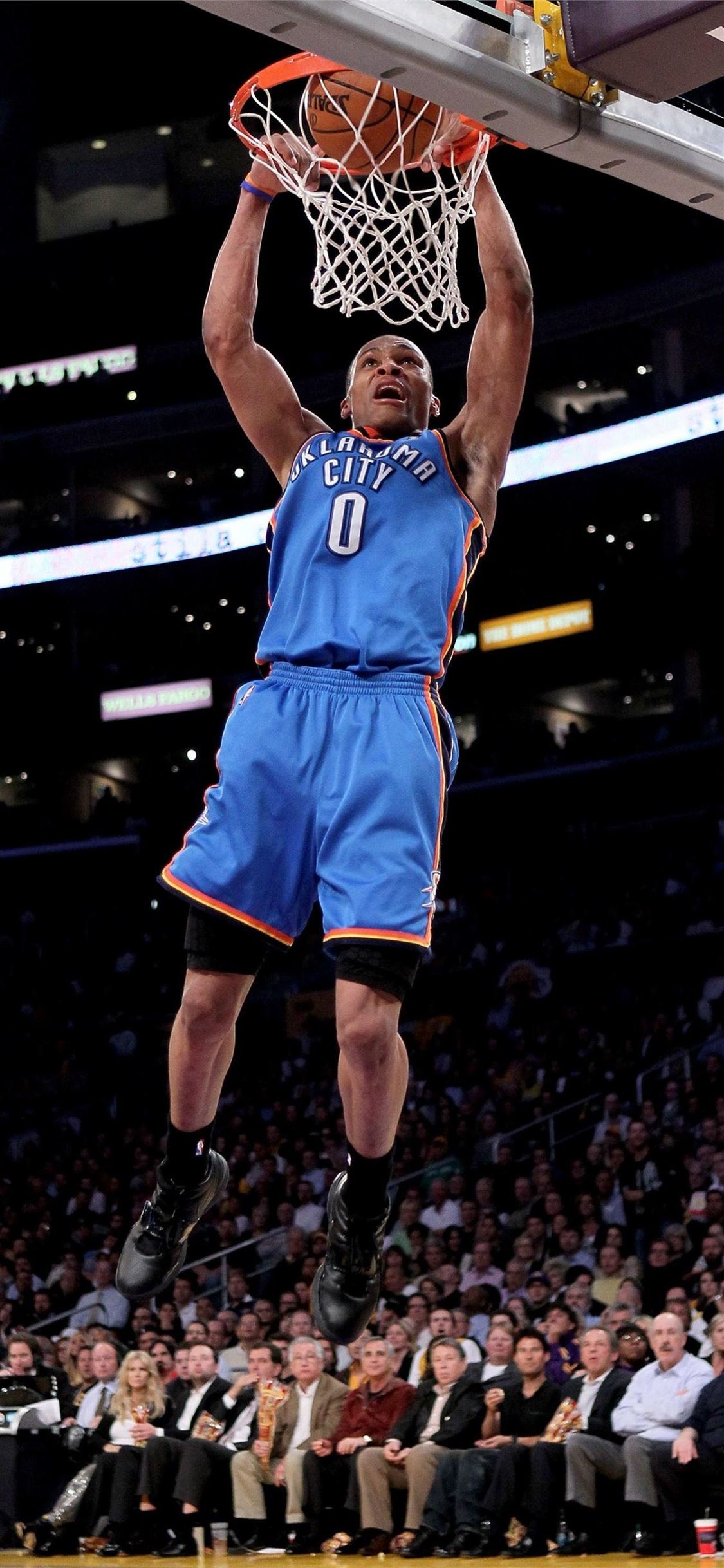 Russell Westbrook Dunk Picture iPhone X Wallpaper Free Download