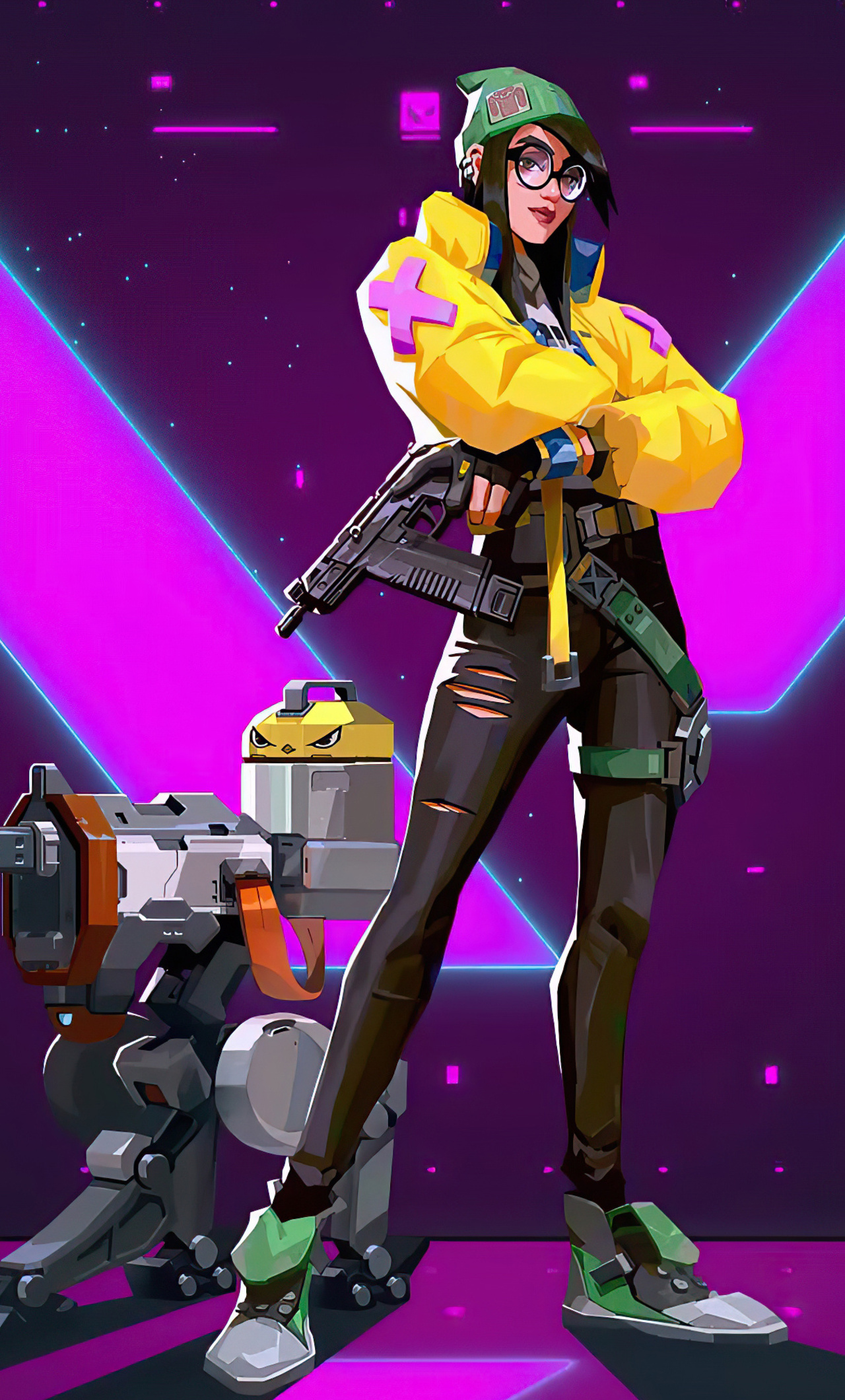 Valorant Killjoy Animation iPhone HD 4k Wallpaper, Image, Background, Photo and Picture