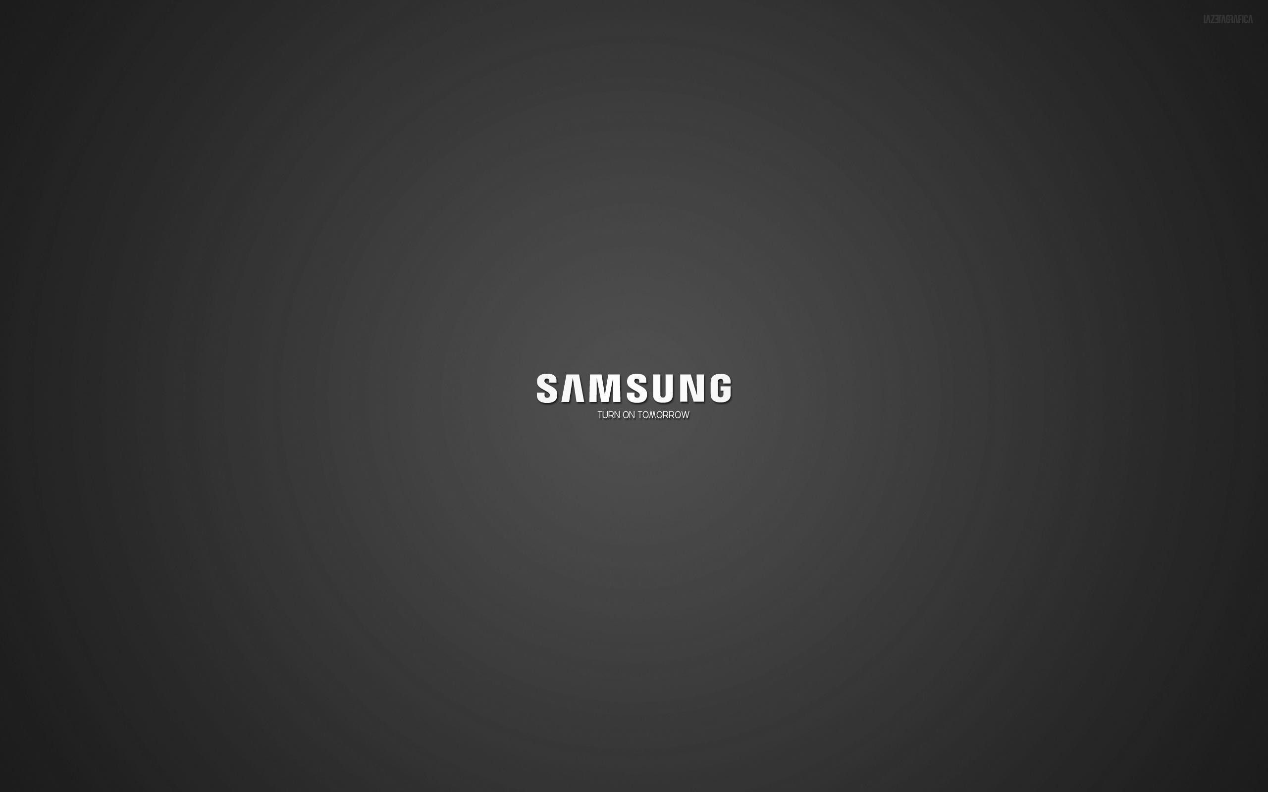 Samsung Logo Black Wallpaper